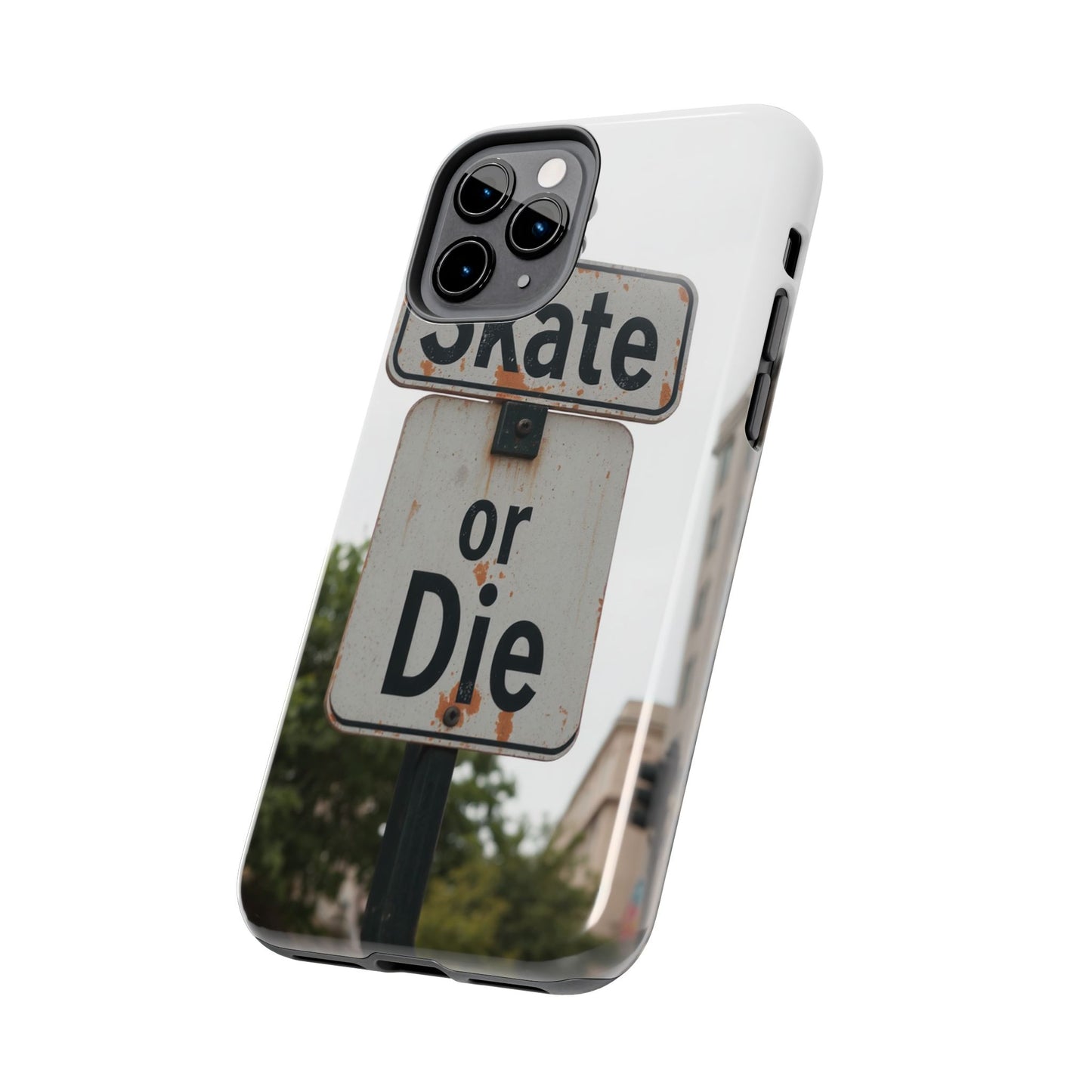 Skate or Die Tough Phone Case - Durable Protection for Skaters