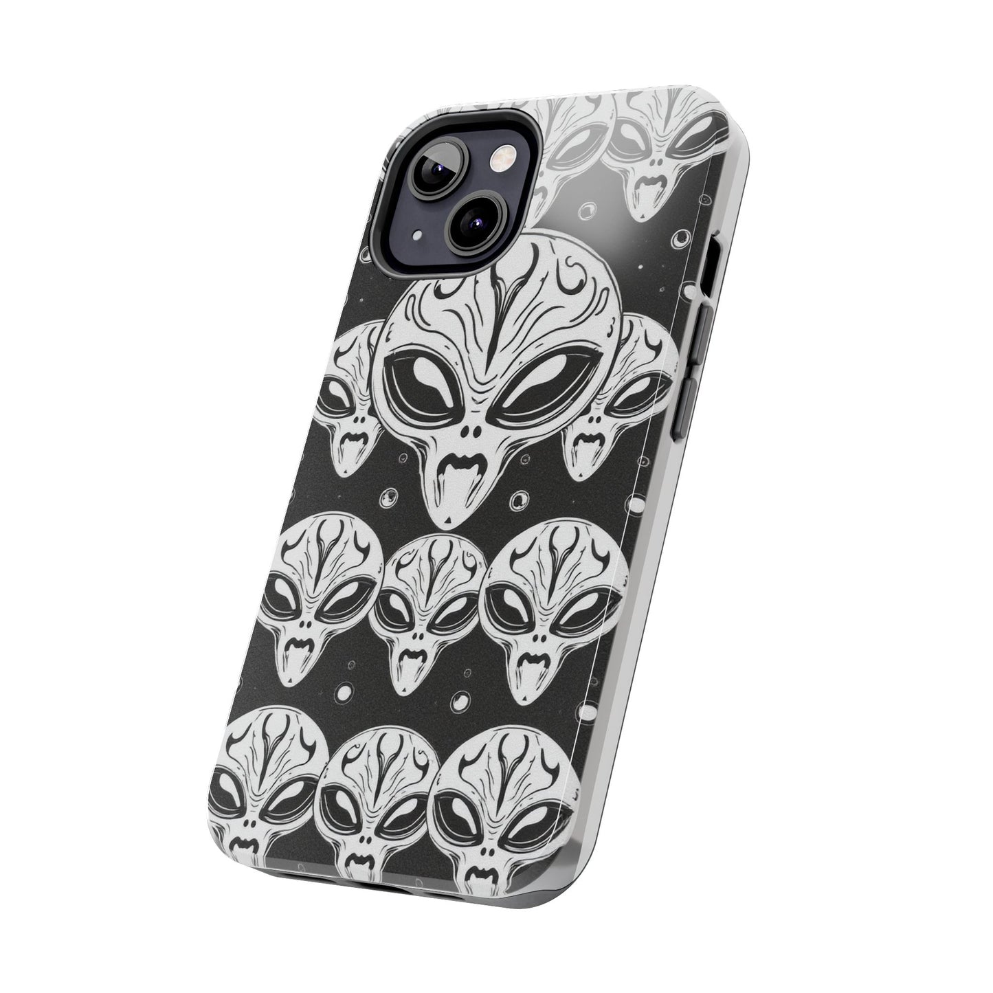 Alien Pattern Tough Phone Case - Durable Protection with Out-of-This-World Design
