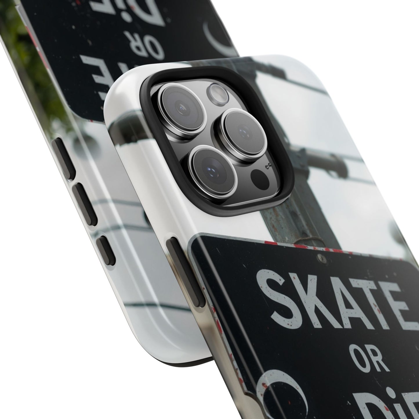 Black Sign Skate or Die Design - Tough Phone Case for iPhone