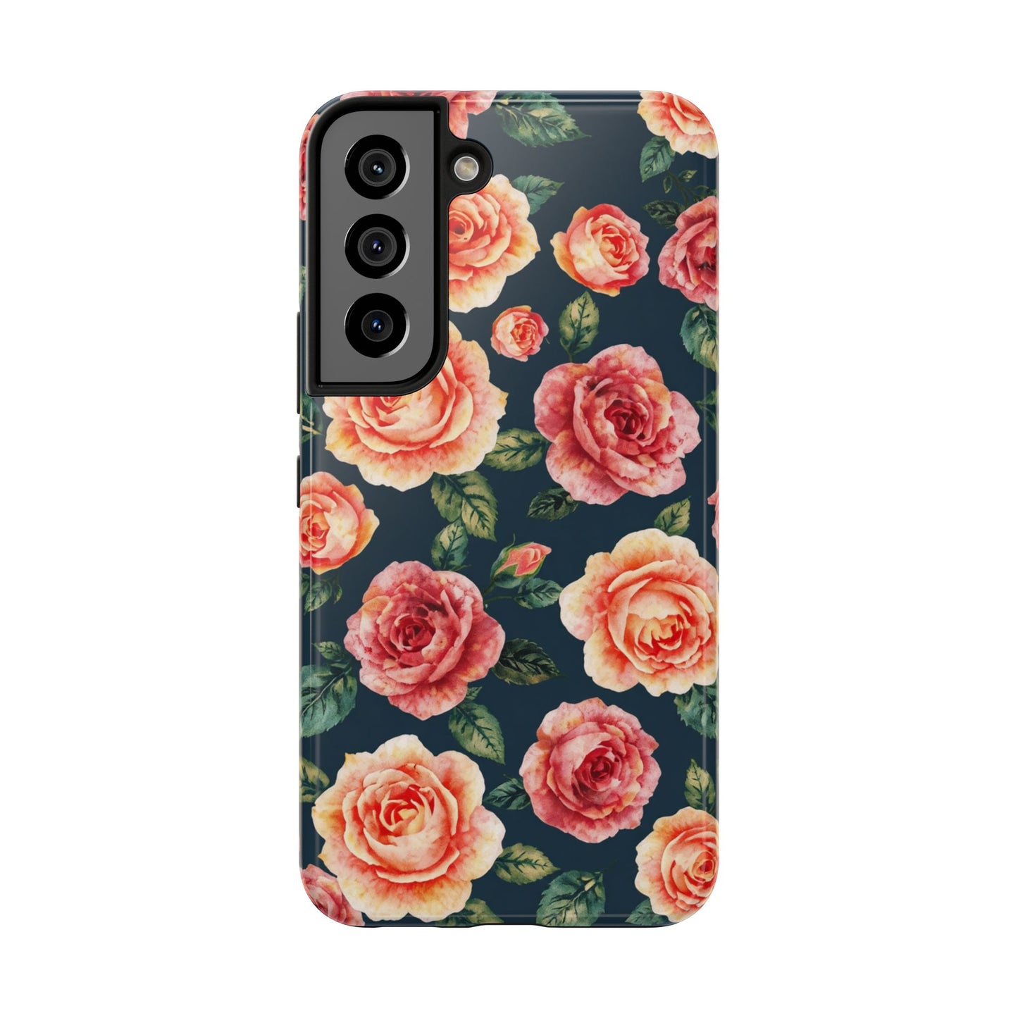 Floral Tough Phone Cases - Durable & Stylish New Age Rose Design - for iPhone