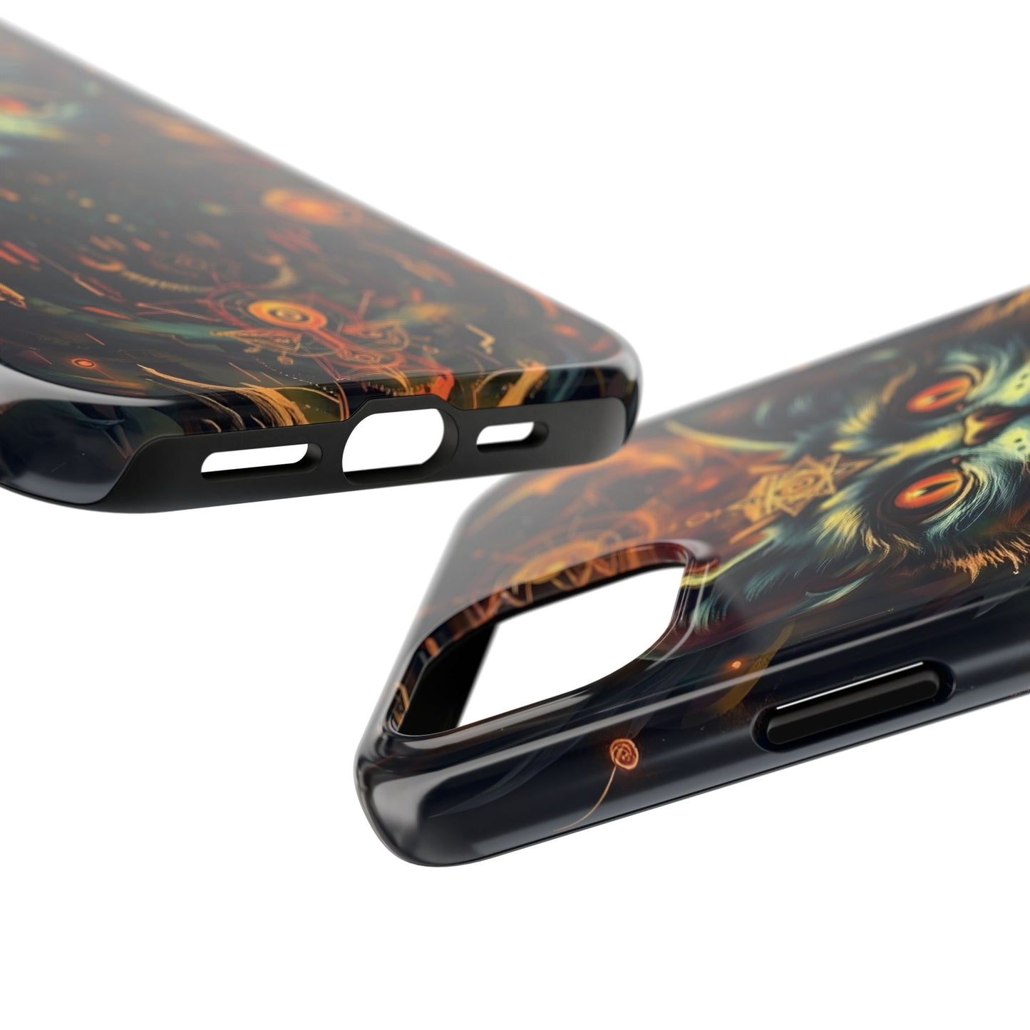 Mystical Cat Queen Tough Phone Case – Unique Protection for Cat Lovers - for iPhone