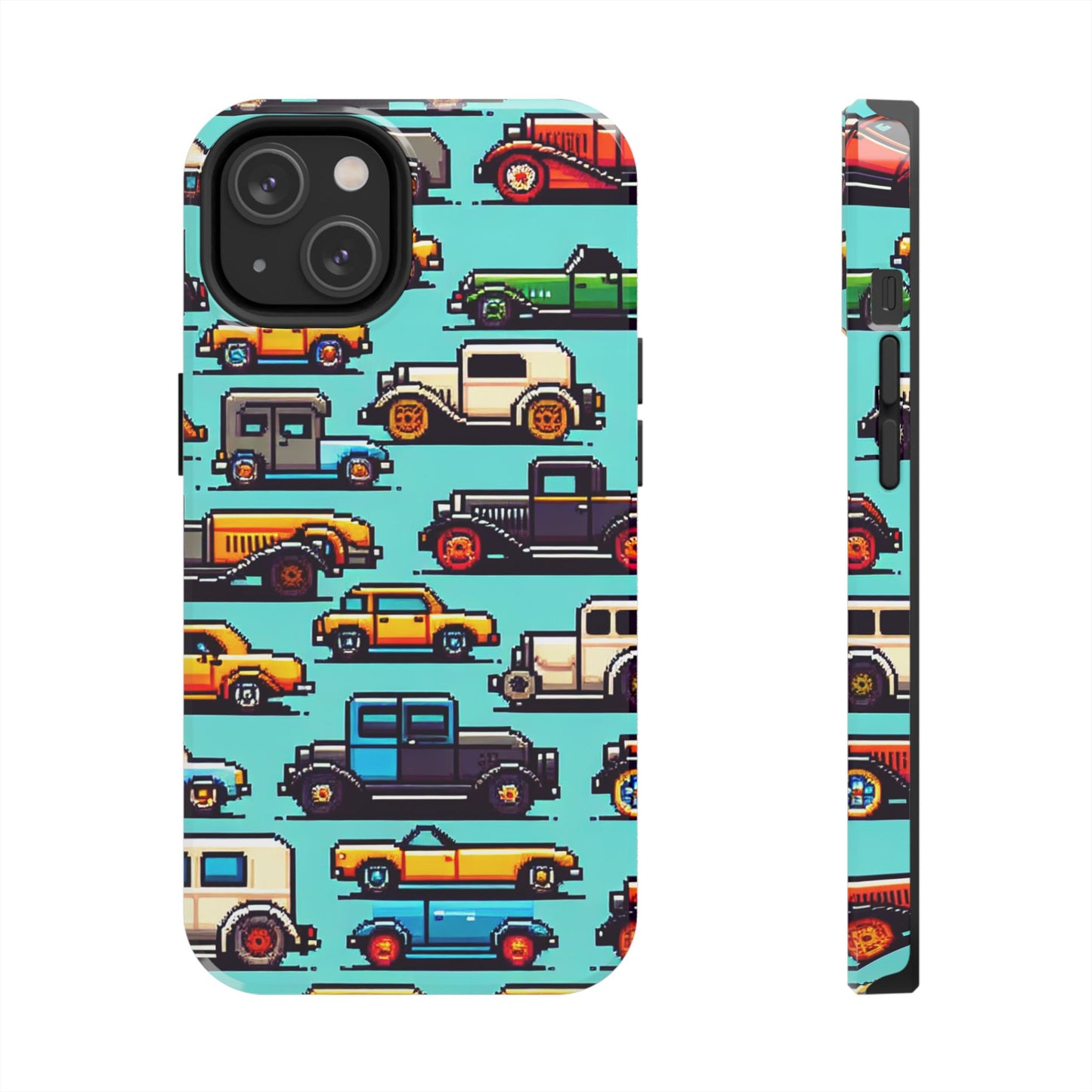 Retro Car Pixel Art Tough Phone Case - Durable & Stylish Protection - for iPhone