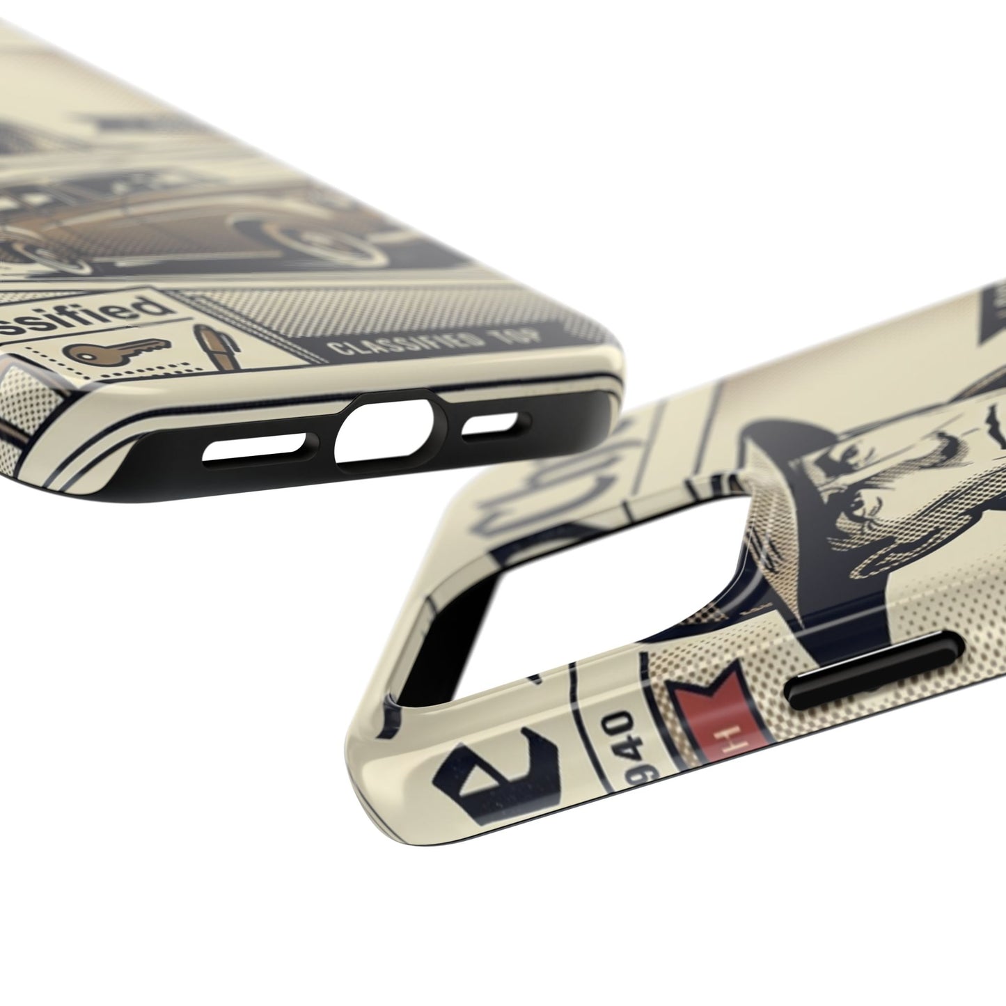 Old Newspaper Tough Phone Case
