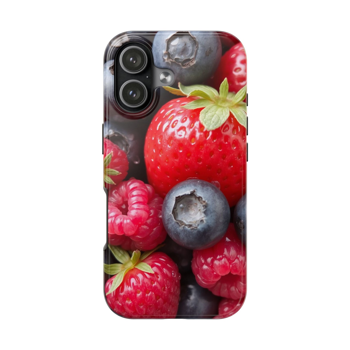 Fruit-Themed Tough Phone Case - Berry Burst Design