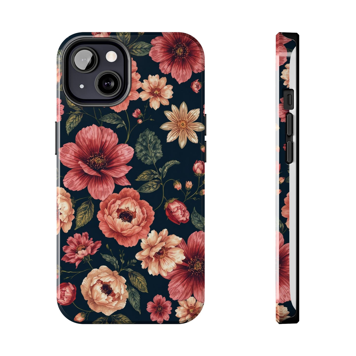 Spring Power! Floral Tough Phone Case - Durable Protection with Elegant Flower Design - for iPhone