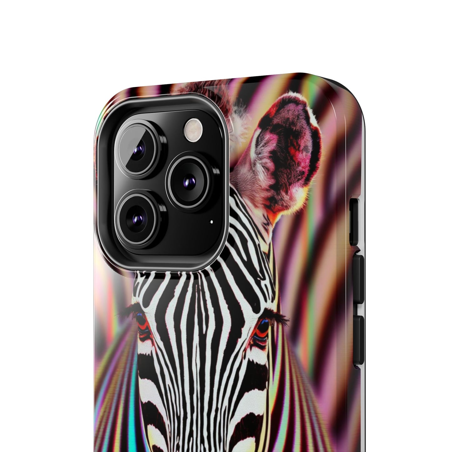 Vibrant Zebra Tough Phone Case - Unique Animal Design for Wild Spirit