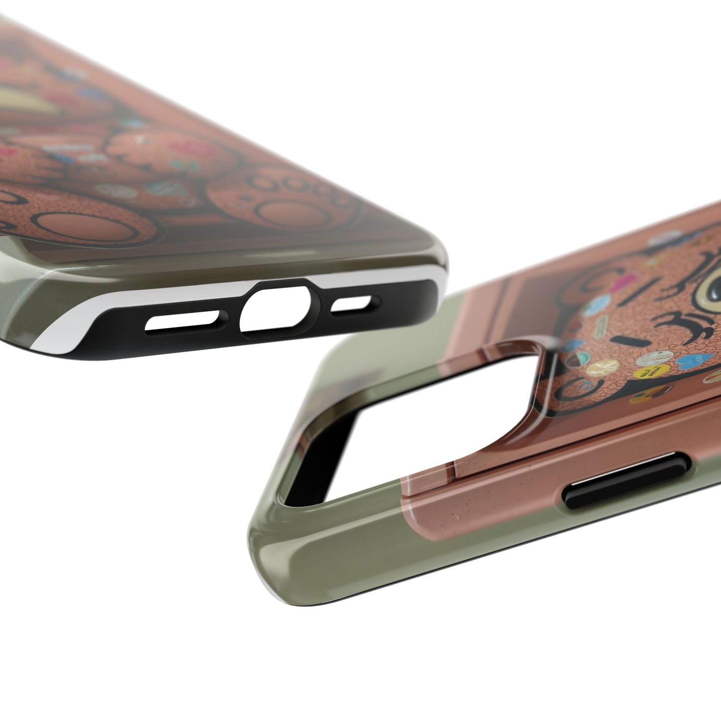 Cute Bear Tough Phone Case - Durable Protection with Fun Design