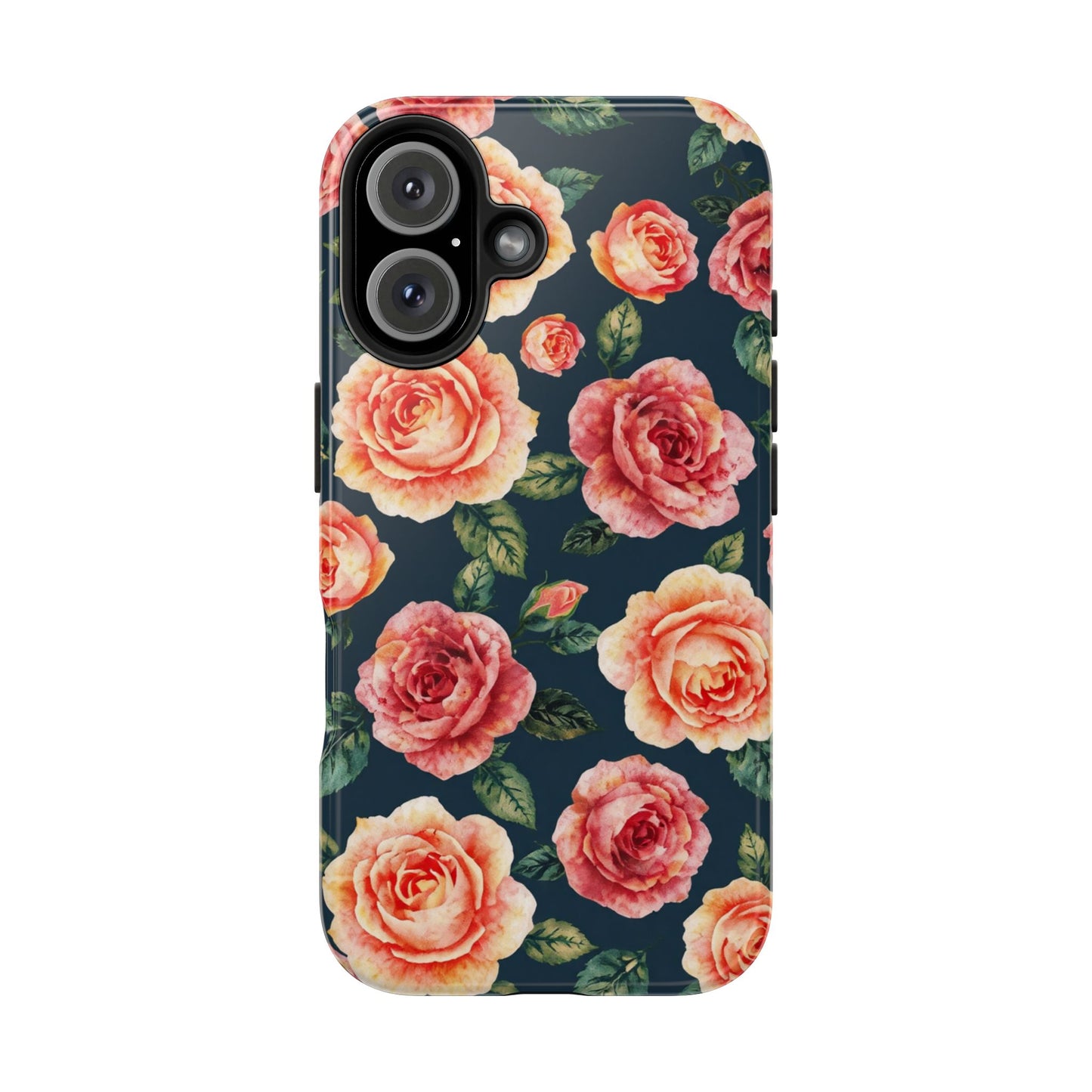 Floral Tough Phone Cases - Durable & Stylish New Age Rose Design - for iPhone