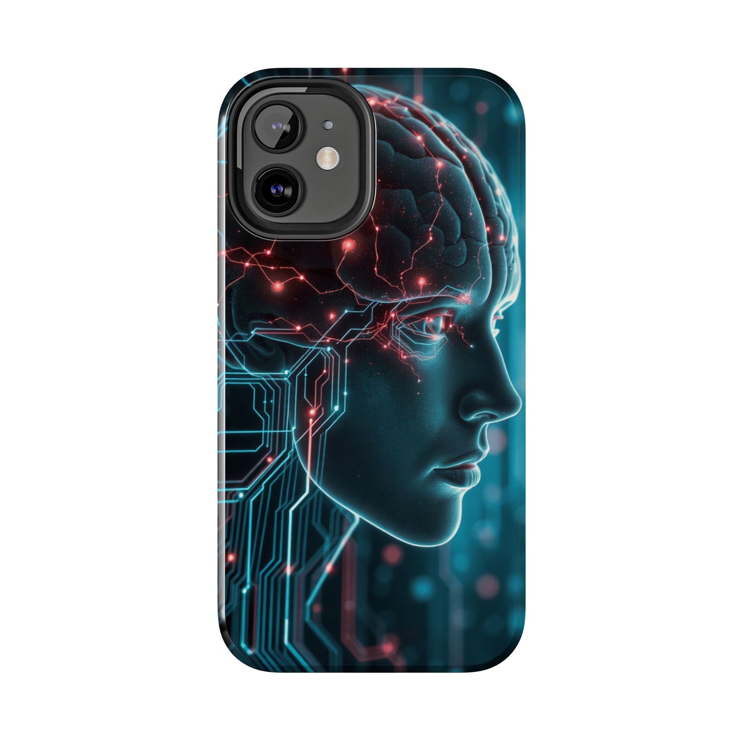 Futuristic Brain Design Tough Phone Case