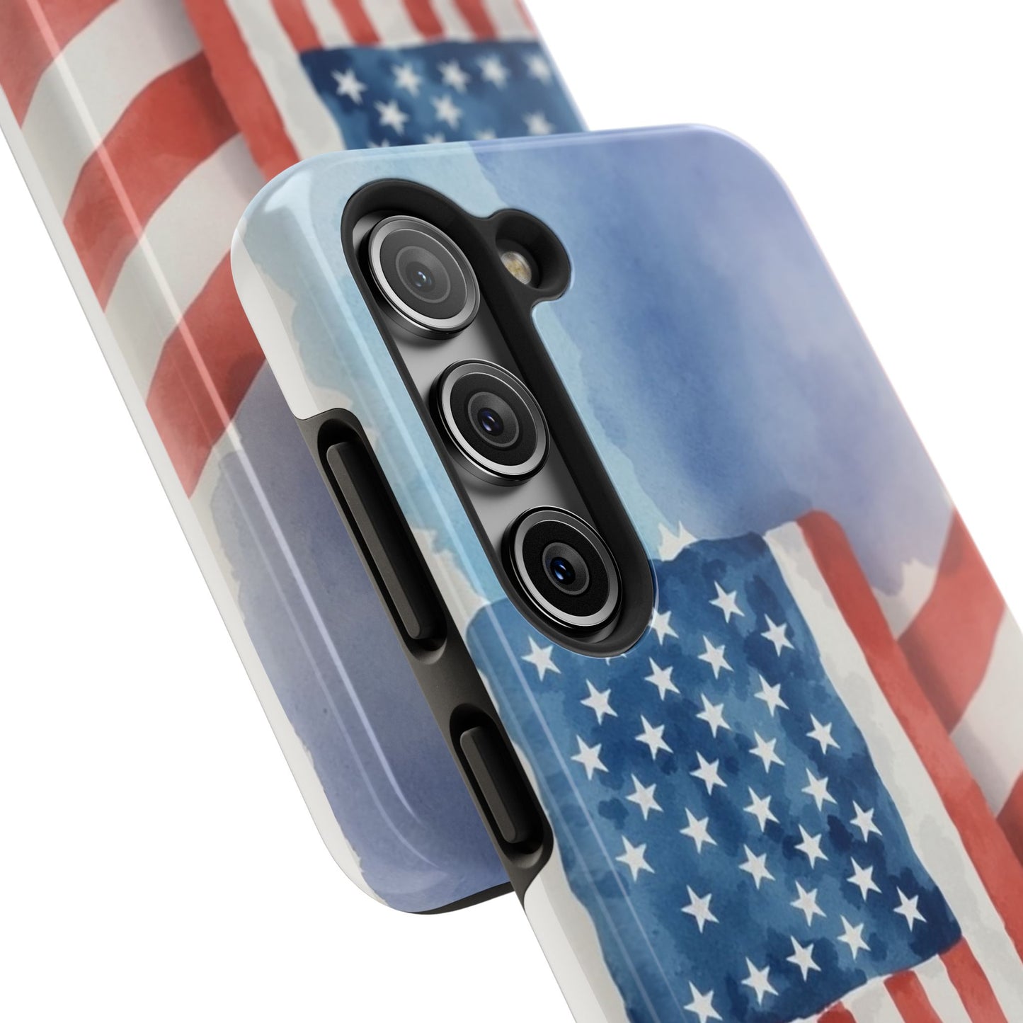 Abstract Watercolor American Flag Design - Tough Phone Case - for iPhone