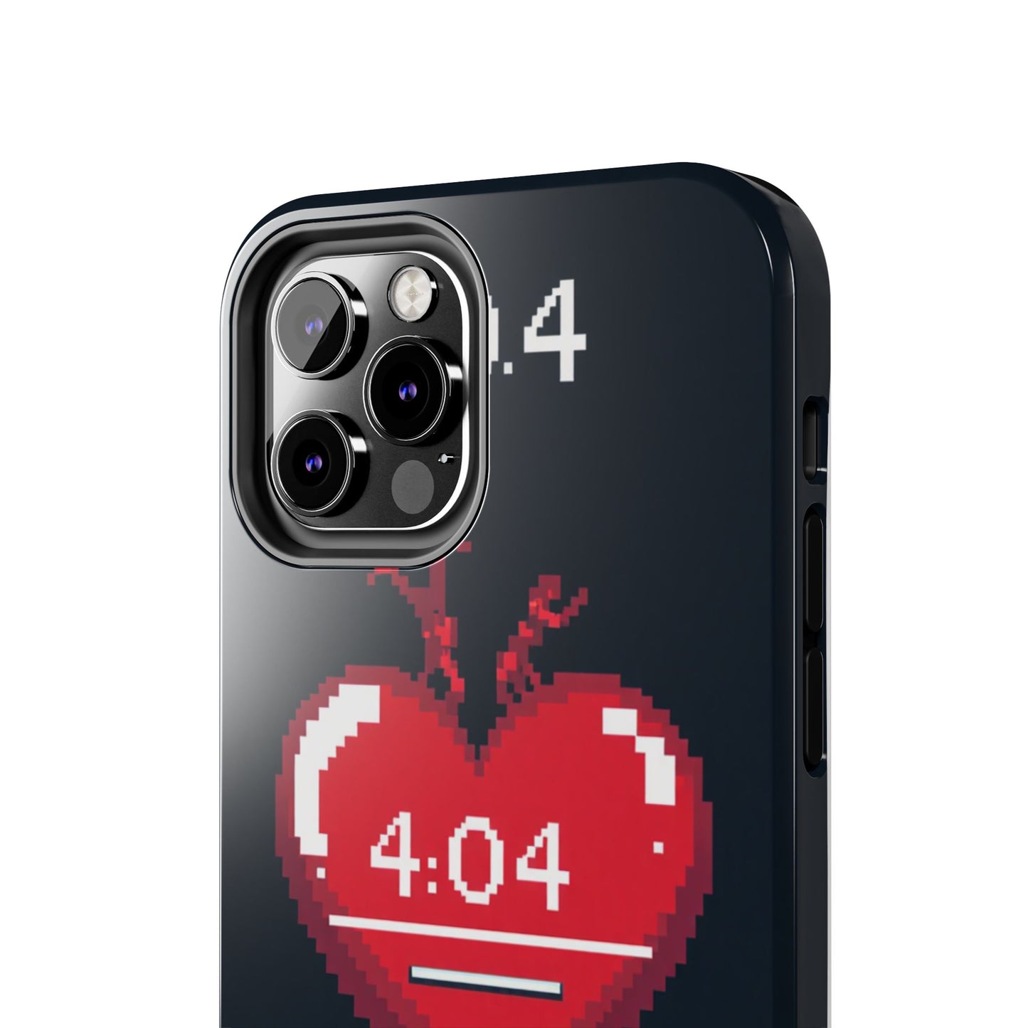 Vintage Pixel Heart Tough Phone Case - "404 Love Not Found" Design