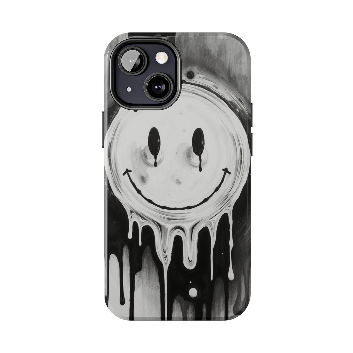 Dripping Smiley Tough Phone Case - Stylish & Durable Protection