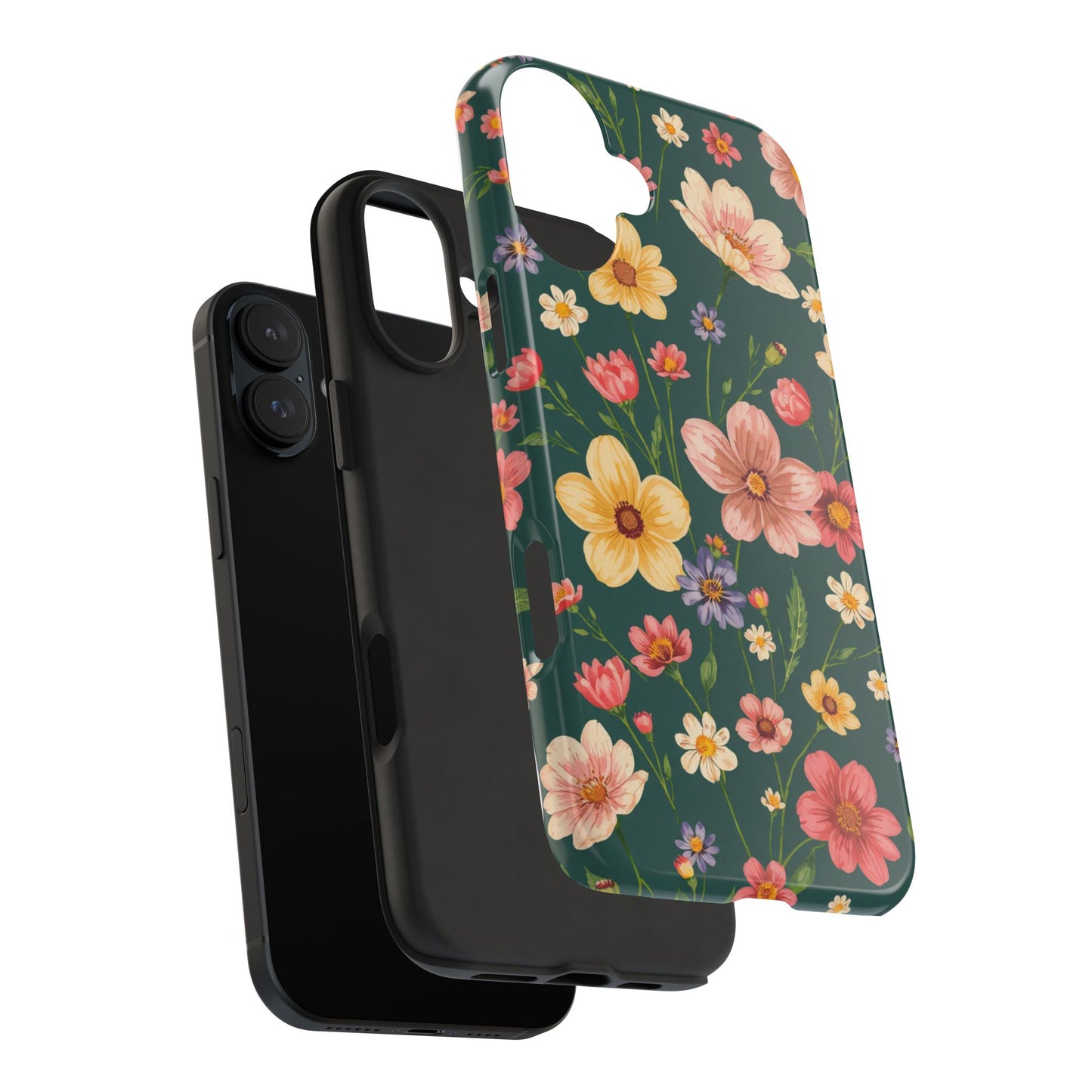 Vintage Spring Flowers Tough Phone Case - Durable Protection for iPhone