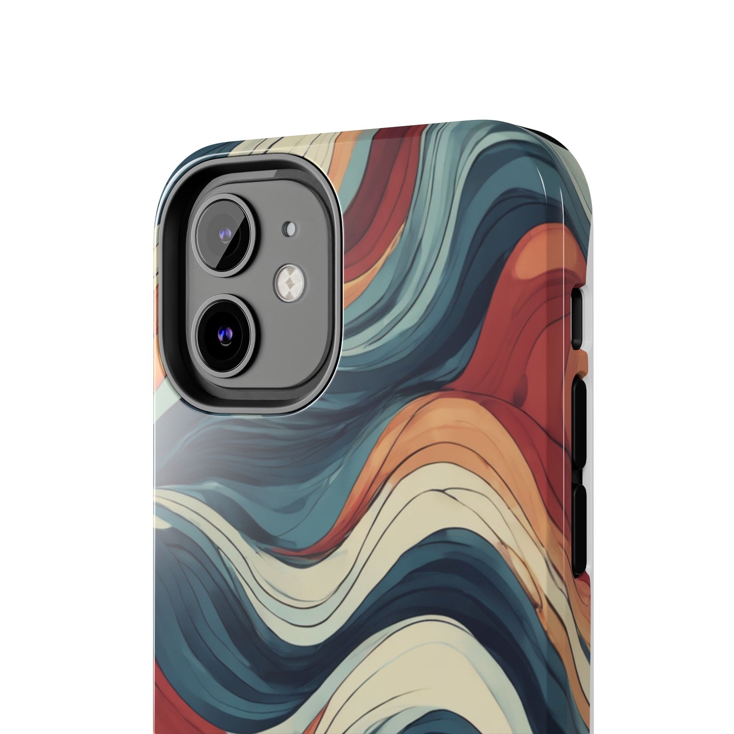 Abstract Wave Tough Phone Case | Stylish Protection for Daily Use - for iPhone