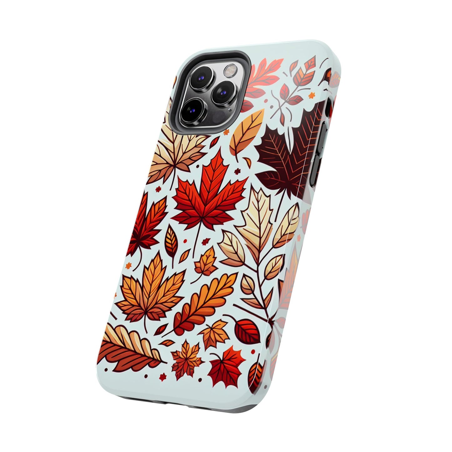 Autumn Leaves Tough Phone Case - Leaves Pattern - for iPhone