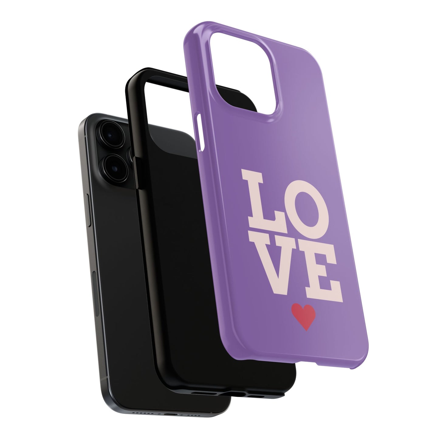 Purple Love Phone Case - Durable & Stylish Tough Case - for iPhone