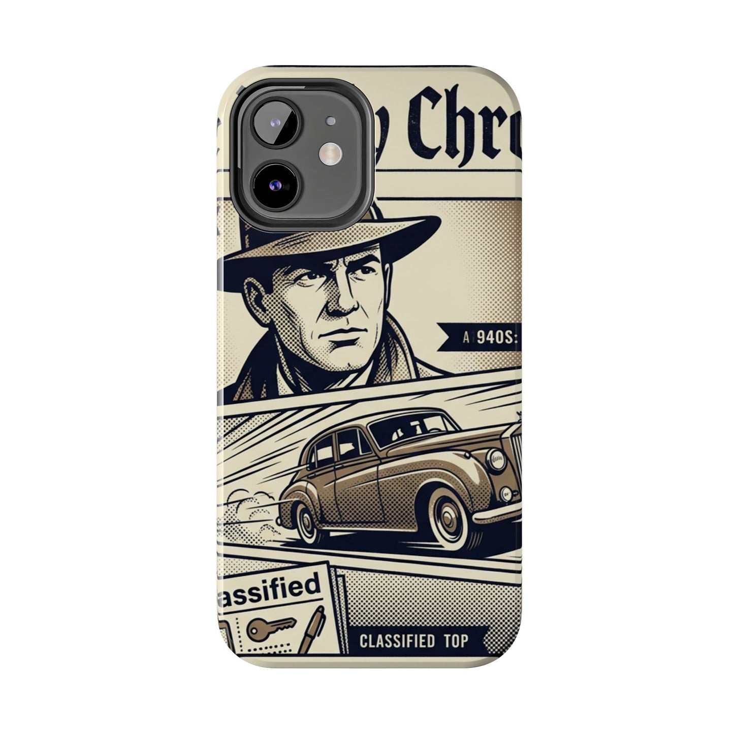 Old Newspaper Tough Phone Case