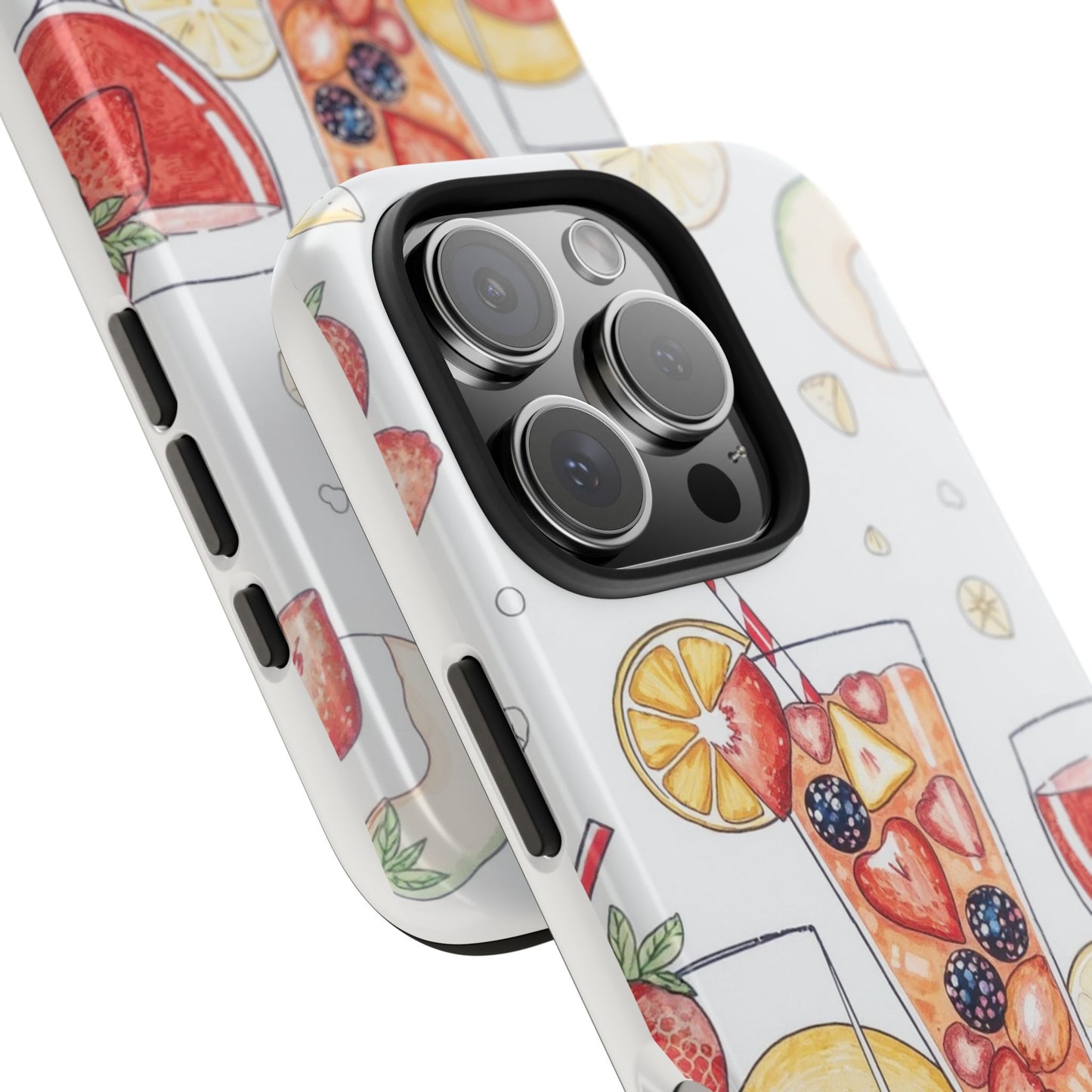 Colorful Fruit Cocktail Tough Phone Case - Perfect for Summer Vibes