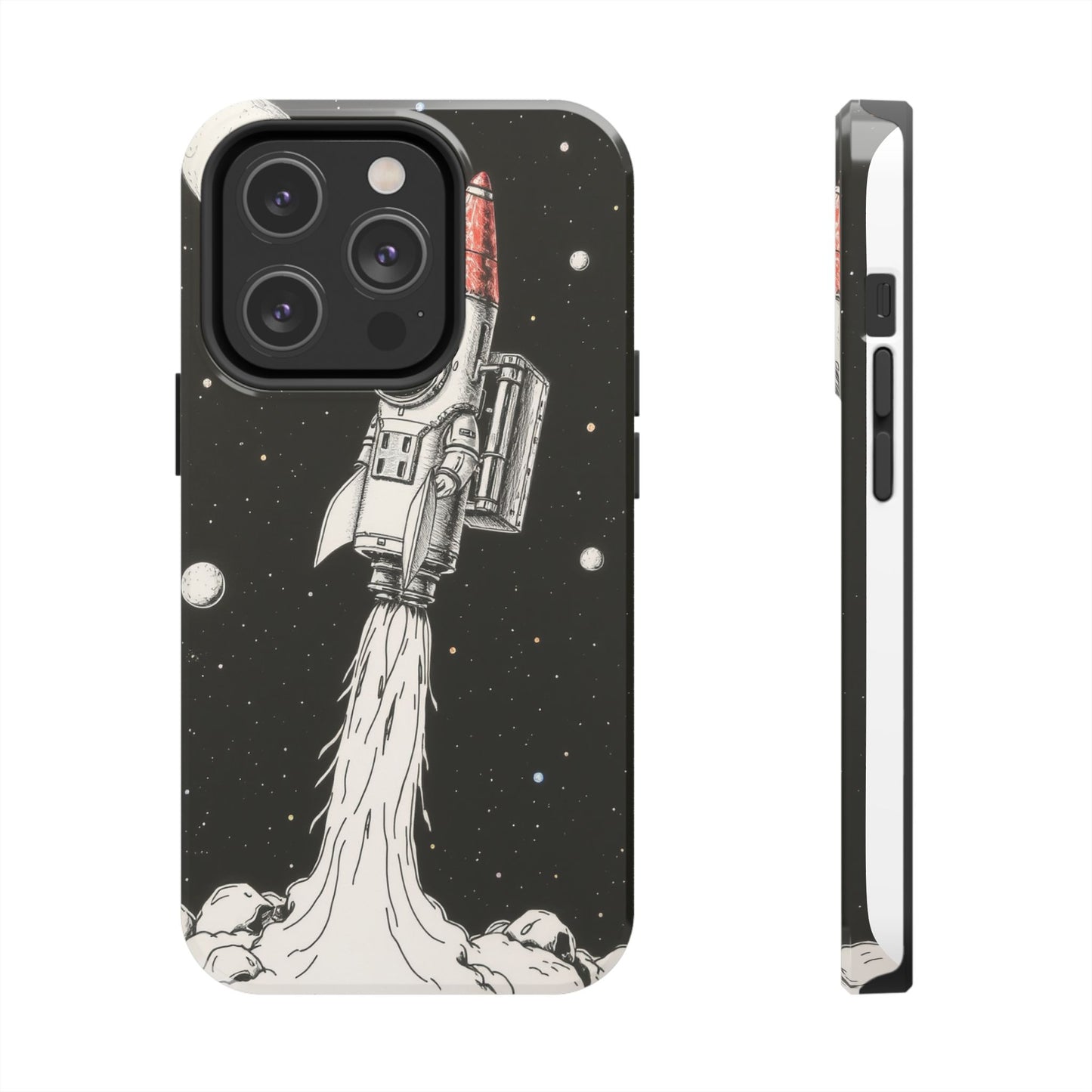 Cool Tough Phone Case for iPhone - Astro-Rocket Bond