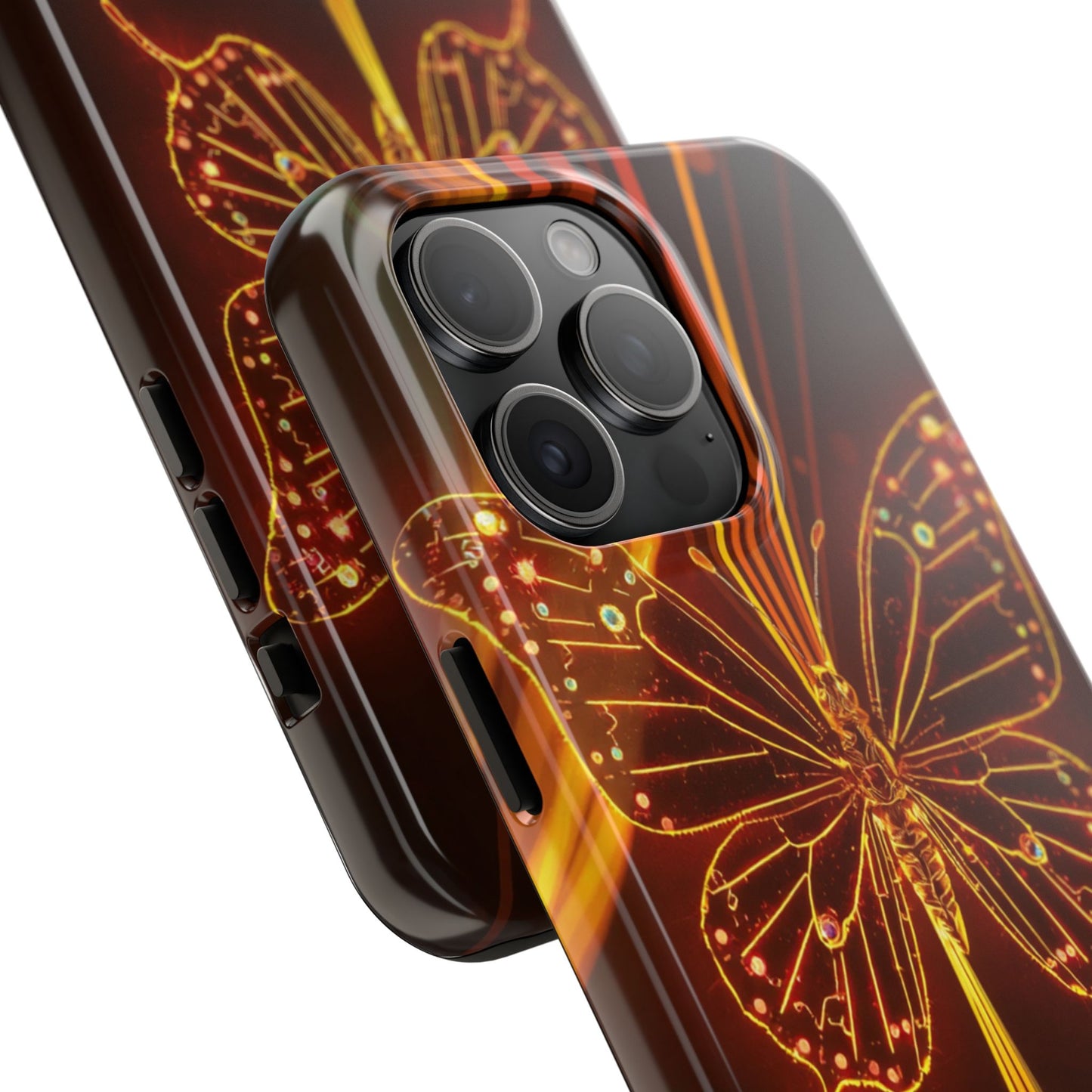 Elegant Butterfly Tough Phone Case - Stylish Protection for Nature Lovers