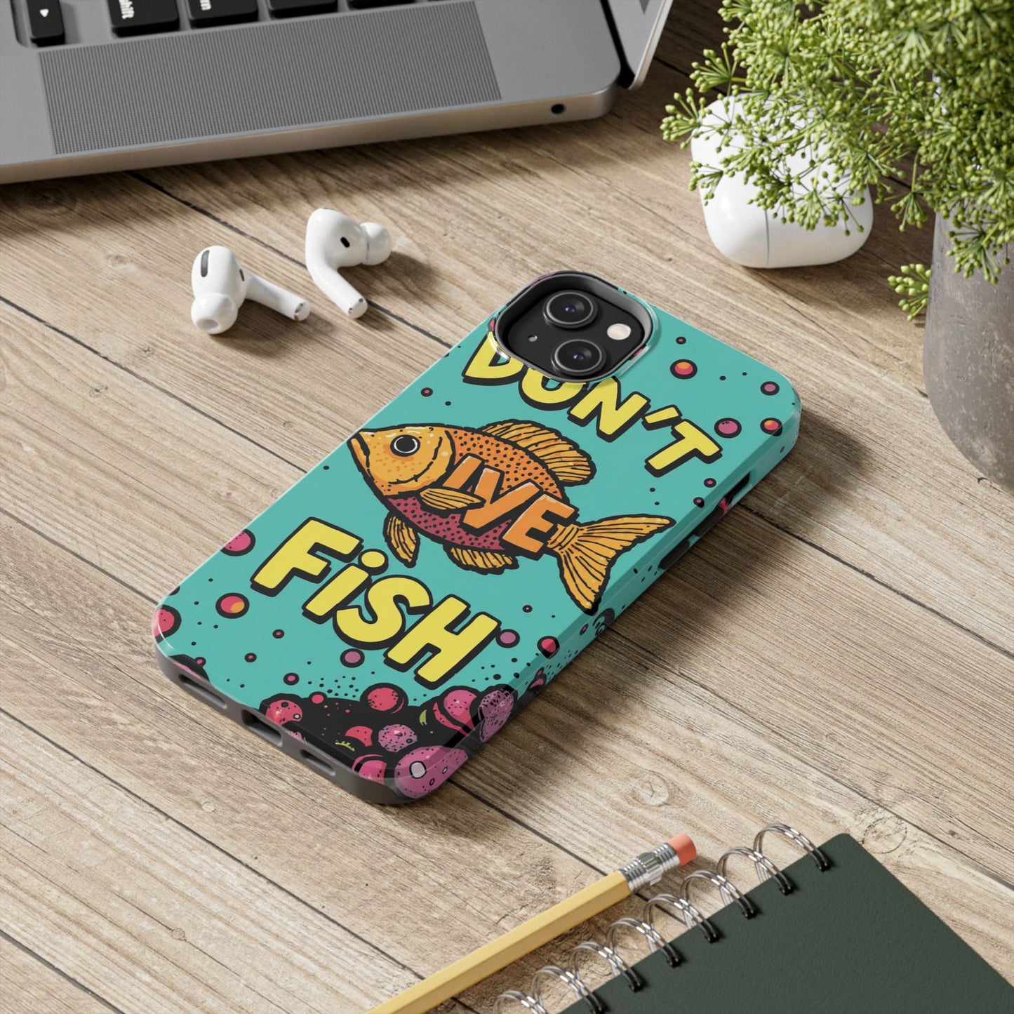 Catchy Fish-Themed Tough Phone Cases, Unique Gift for Fish Lovers, Durable Protection for Phones, Fun Aquatic Design, Ideal for Holidays