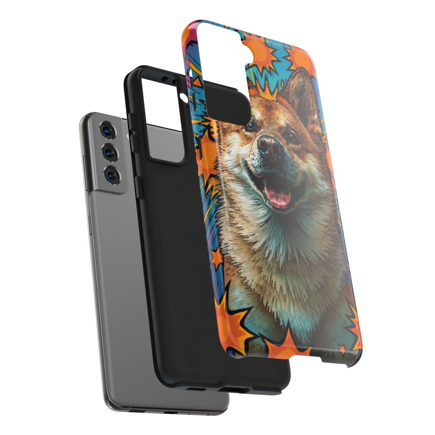Vibrant Corgi Tough Phone Case - Fun Design for Pet Lovers