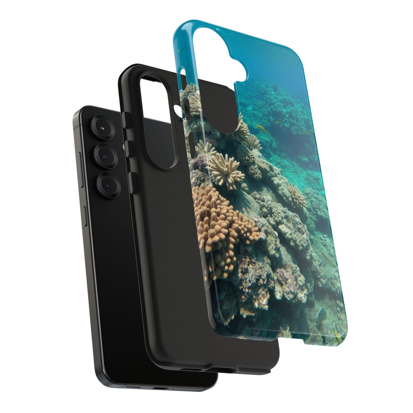 Coral Reef Tough Phone Case - Ocean Vibes Protection for Adventure Lovers