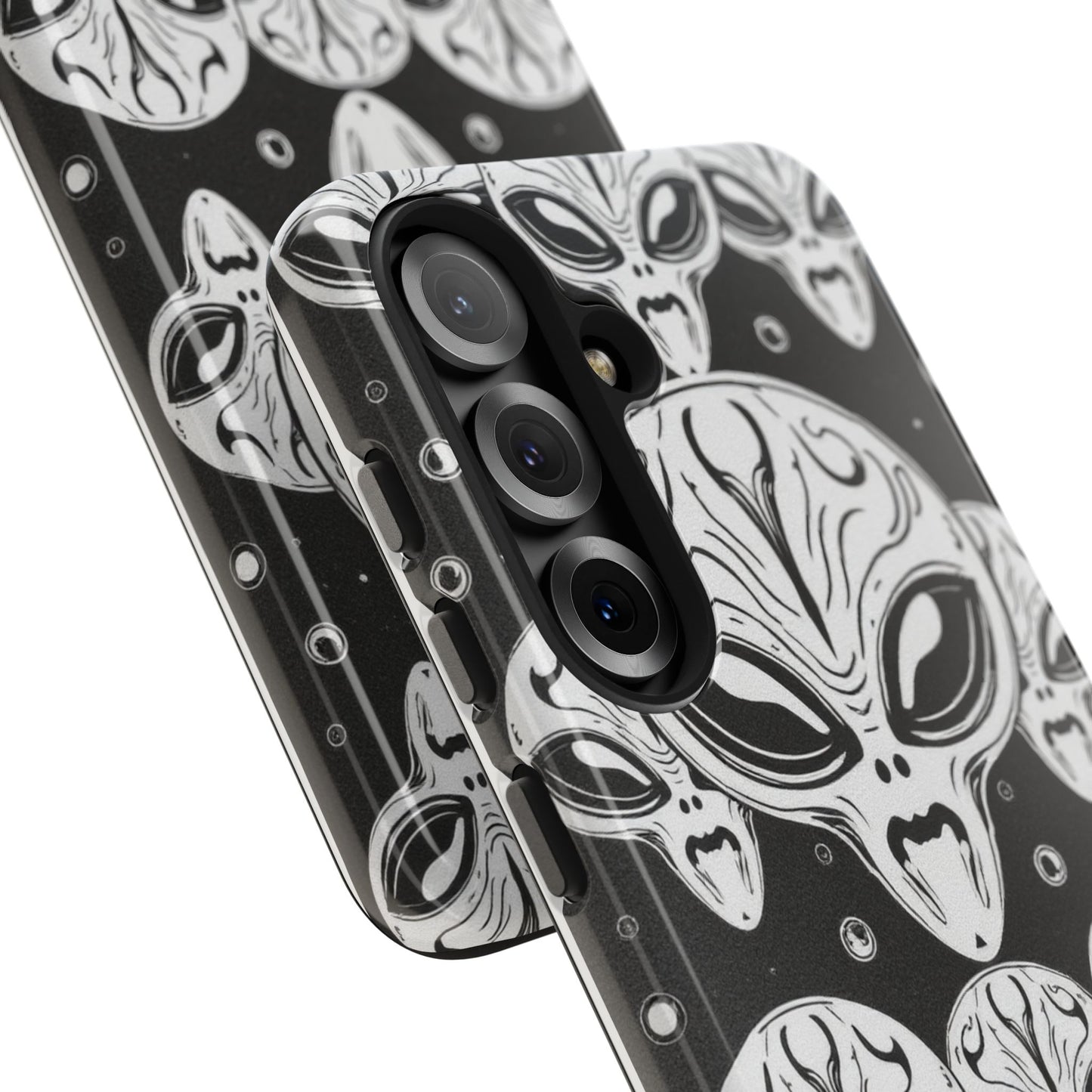 Alien Pattern Tough Phone Case - Durable Protection with Out-of-This-World Design