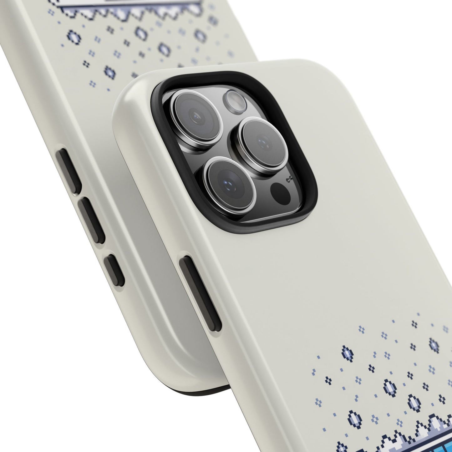 Snowy Vibe Tough Phone Case - Let It Snow Loading Design Pixel Art