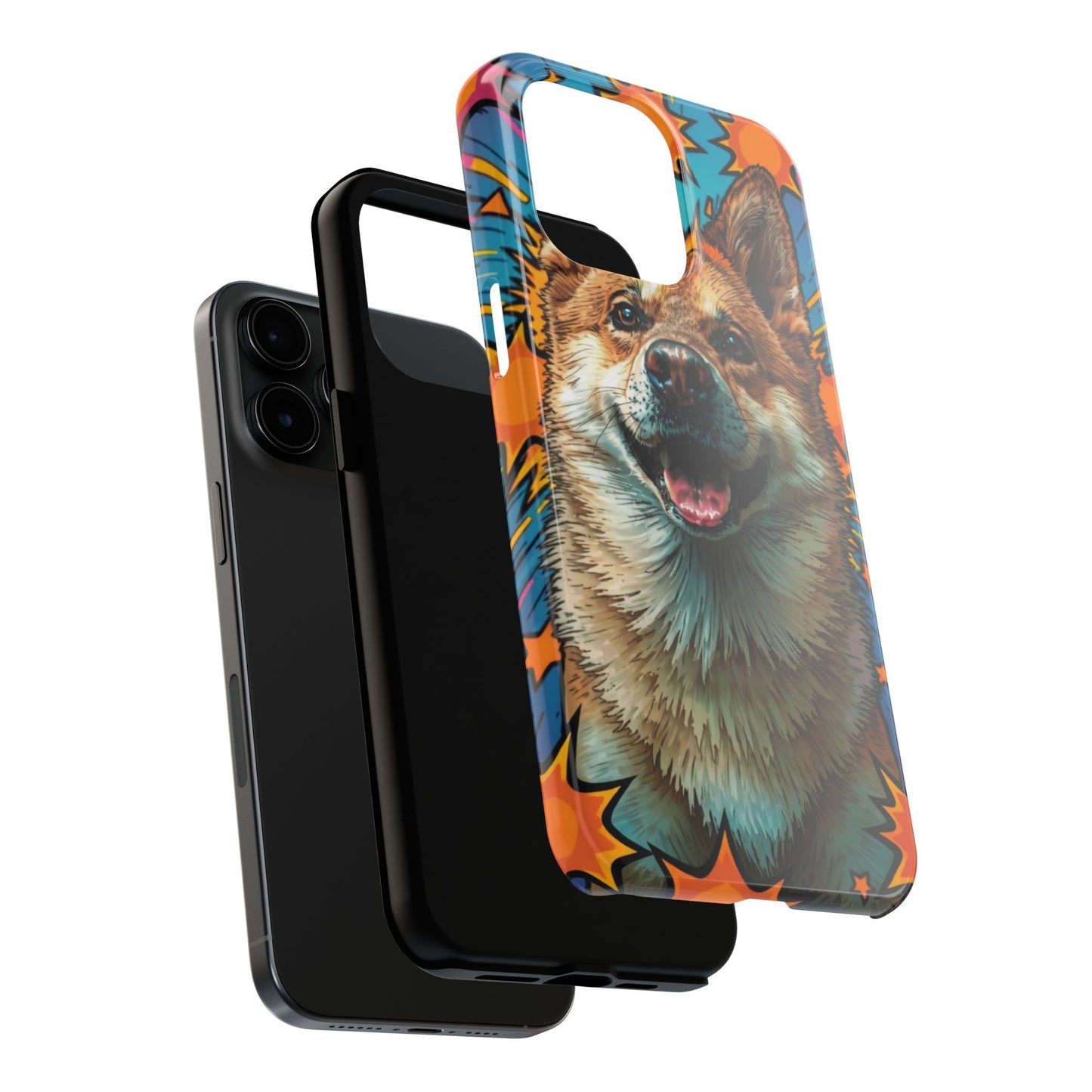 Vibrant Corgi Tough Phone Case - Fun Design for Pet Lovers