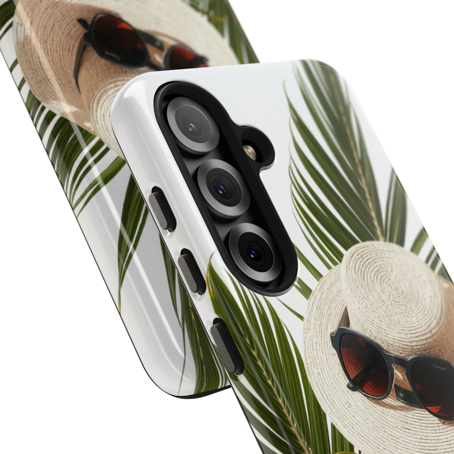 Tropical Phone Case - Summer Vibes with Hat & Sunglasses Design