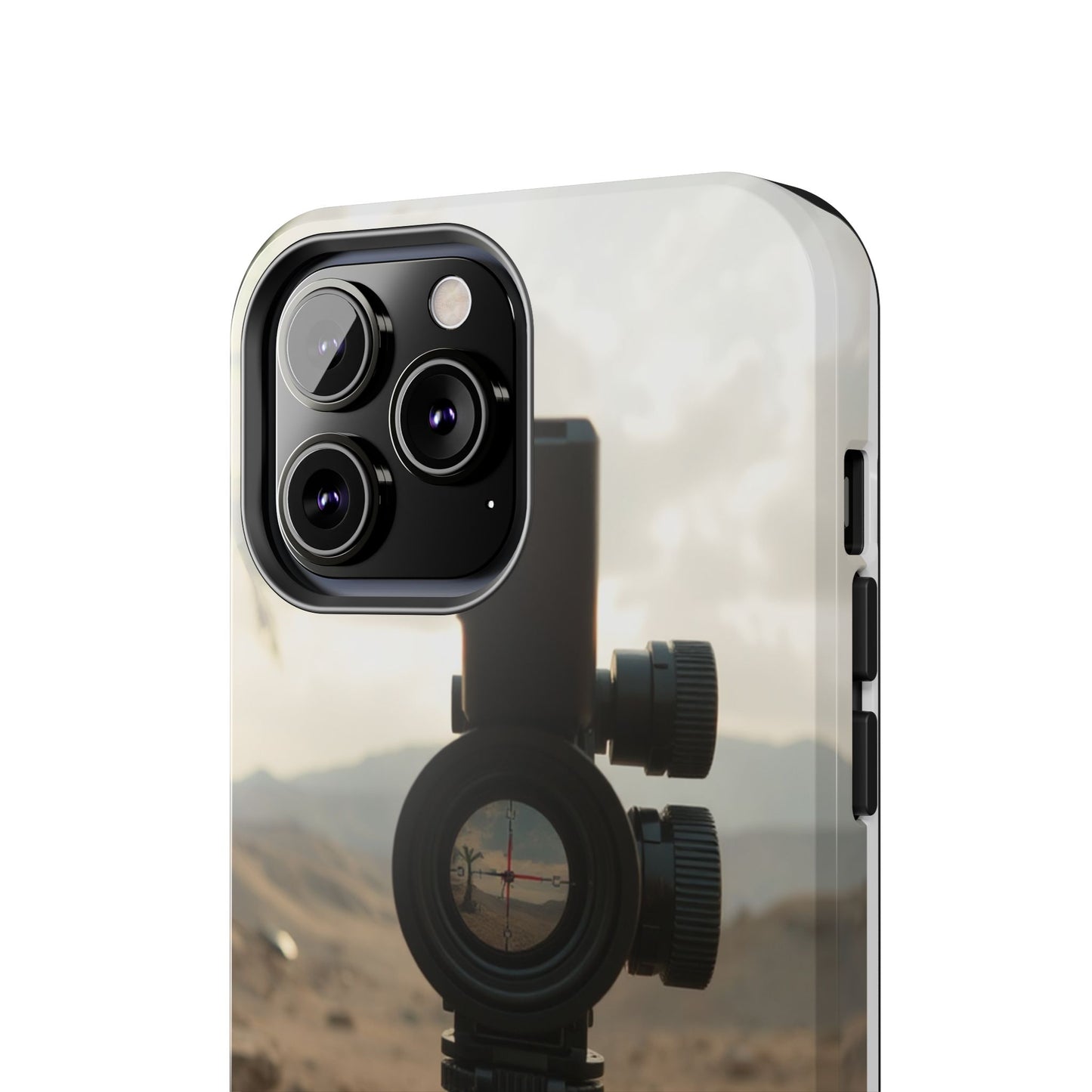 Tough Phone Case with Sniper Scope Design - Durable & Stylish Protection for Outdoors Enthusiasts