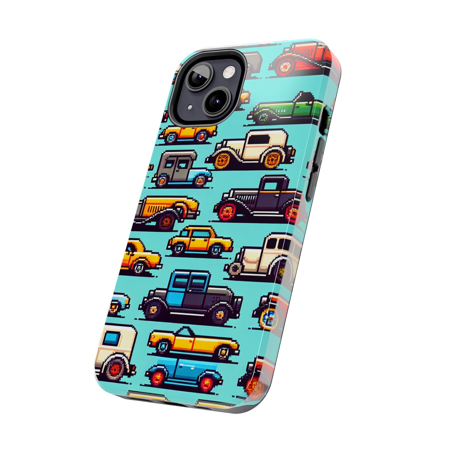 Retro Car Pixel Art Tough Phone Case - Durable & Stylish Protection - for iPhone