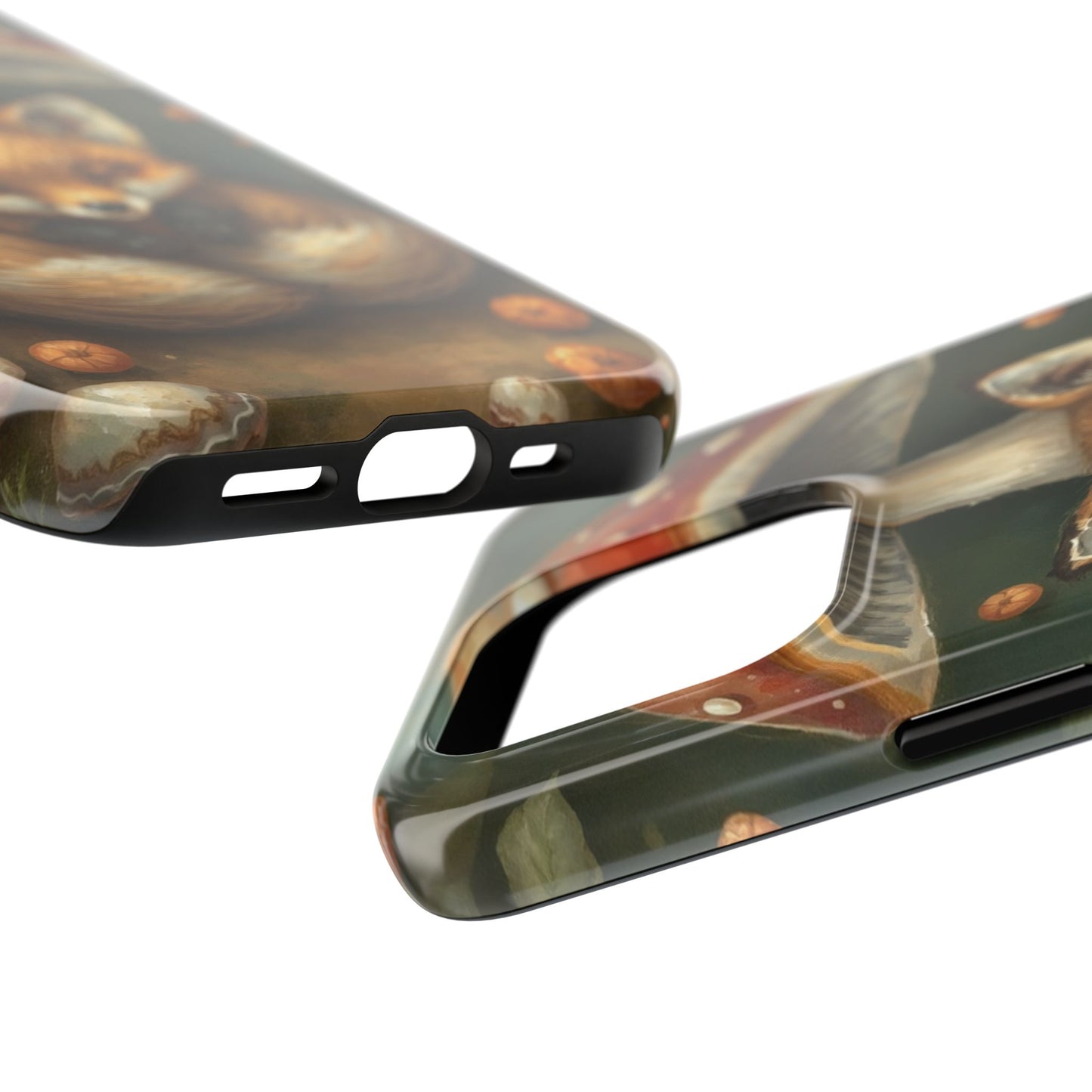 Cute Fox & Mushroom Phone Case - Tough Protective Cover