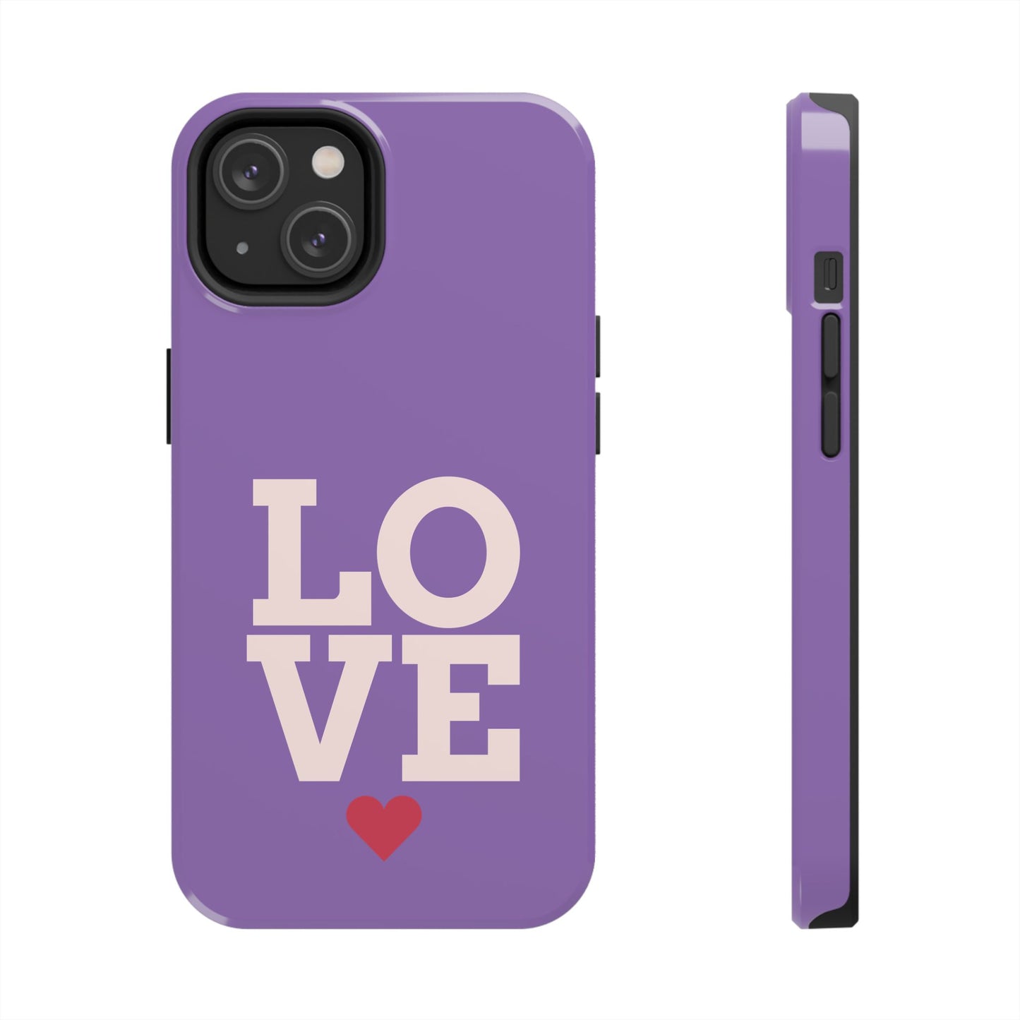 Purple Love Phone Case - Durable & Stylish Tough Case - for iPhone