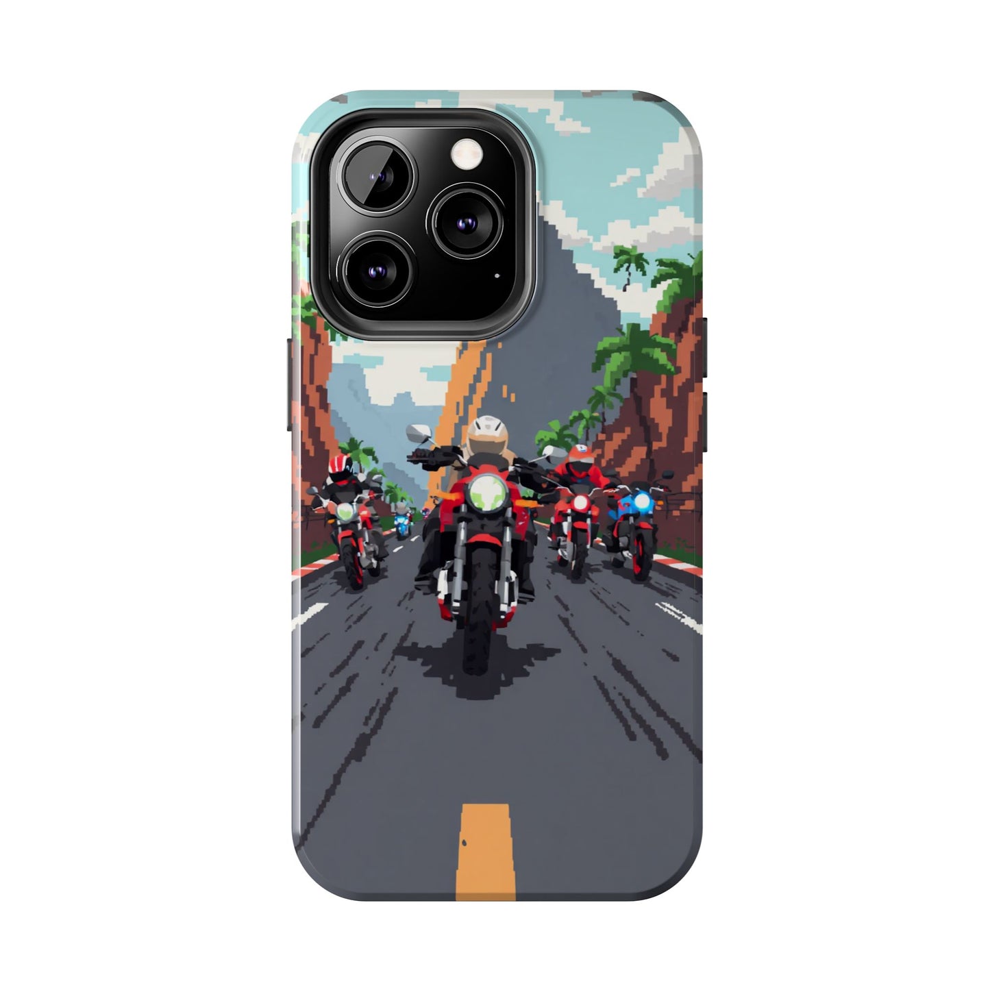Retro Biker Tough Phone Case - Perfect for Motorcycle Lovers