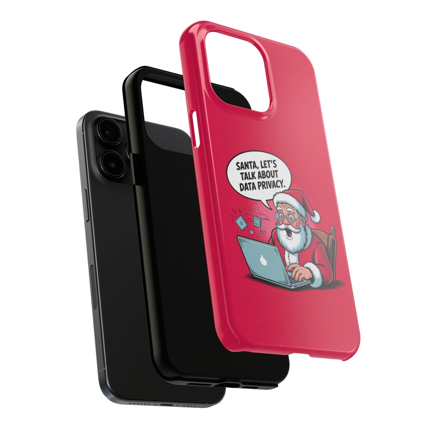 Santa Data Privacy Design Tough iPhone Case for Christmas