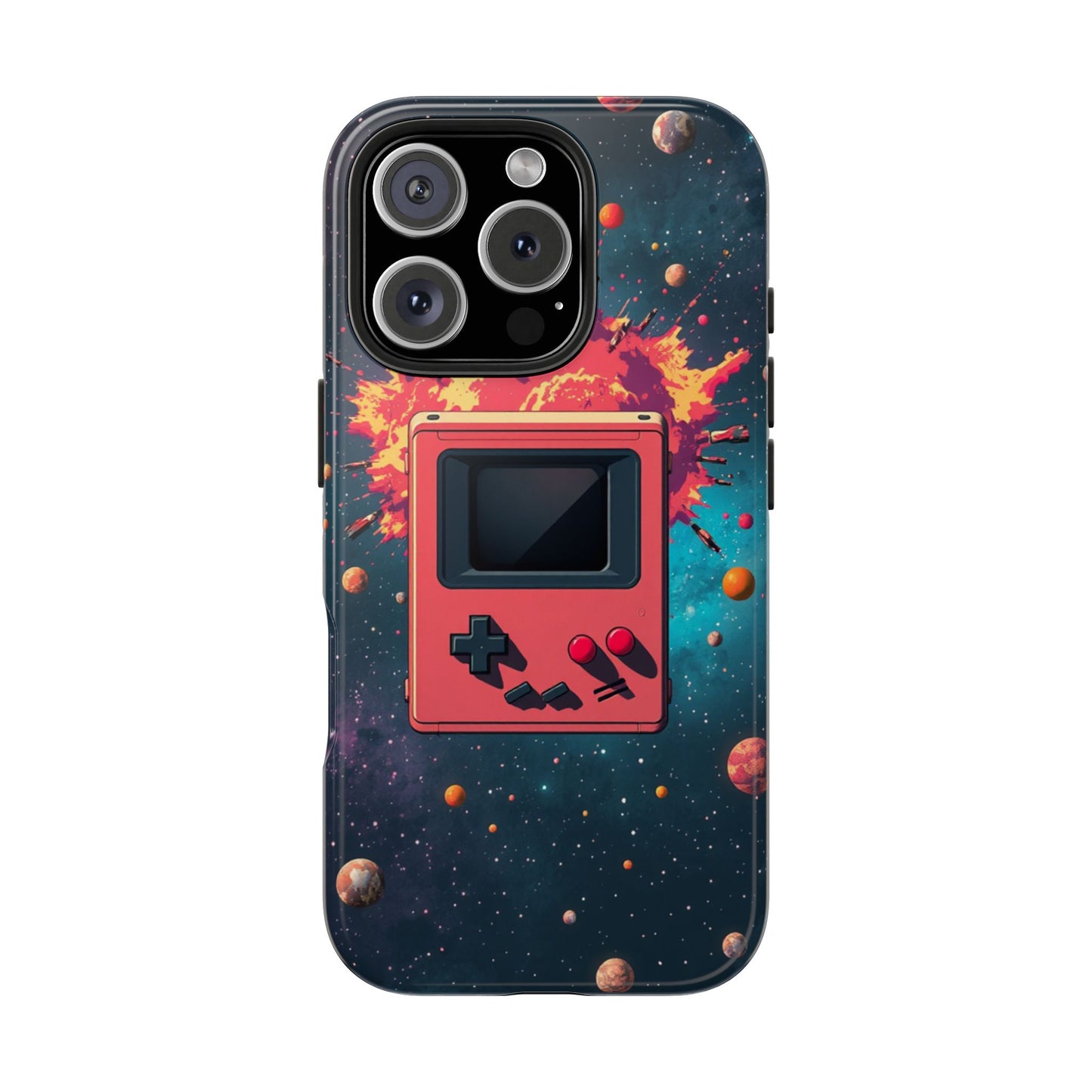 Retro Gaming Tough Phone Case - Space Adventure Design