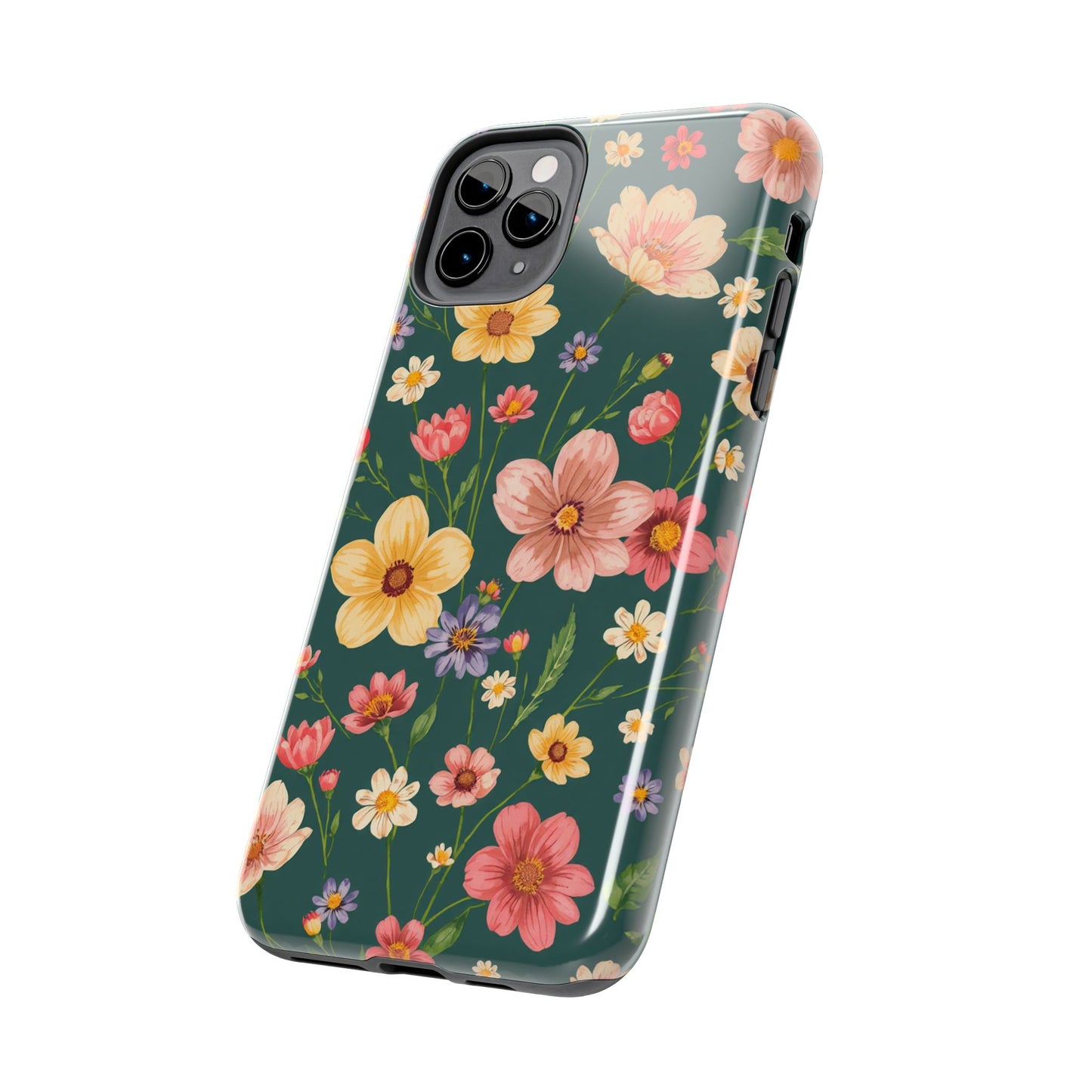 Vintage Spring Flowers Tough Phone Case - Durable Protection for iPhone