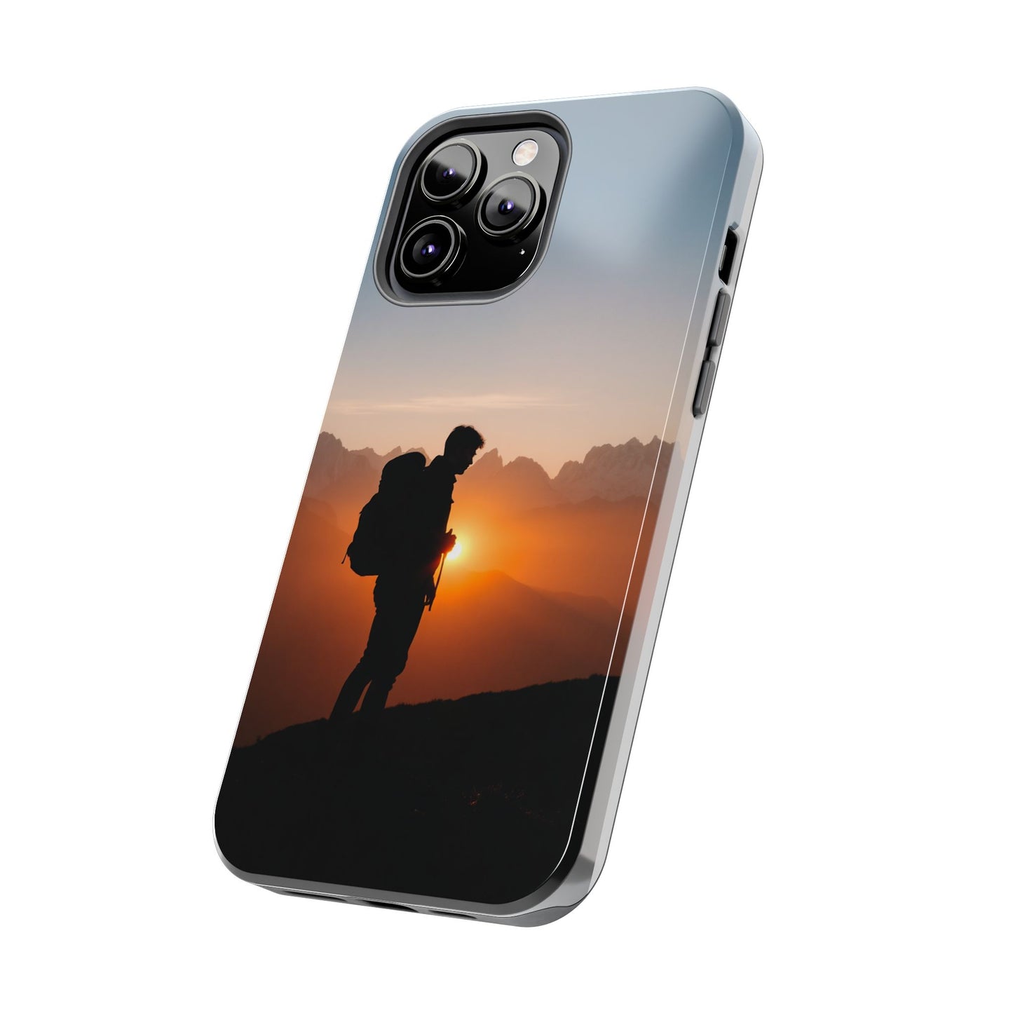 Explorer Adventure Sunset Mountain iPhone Case
