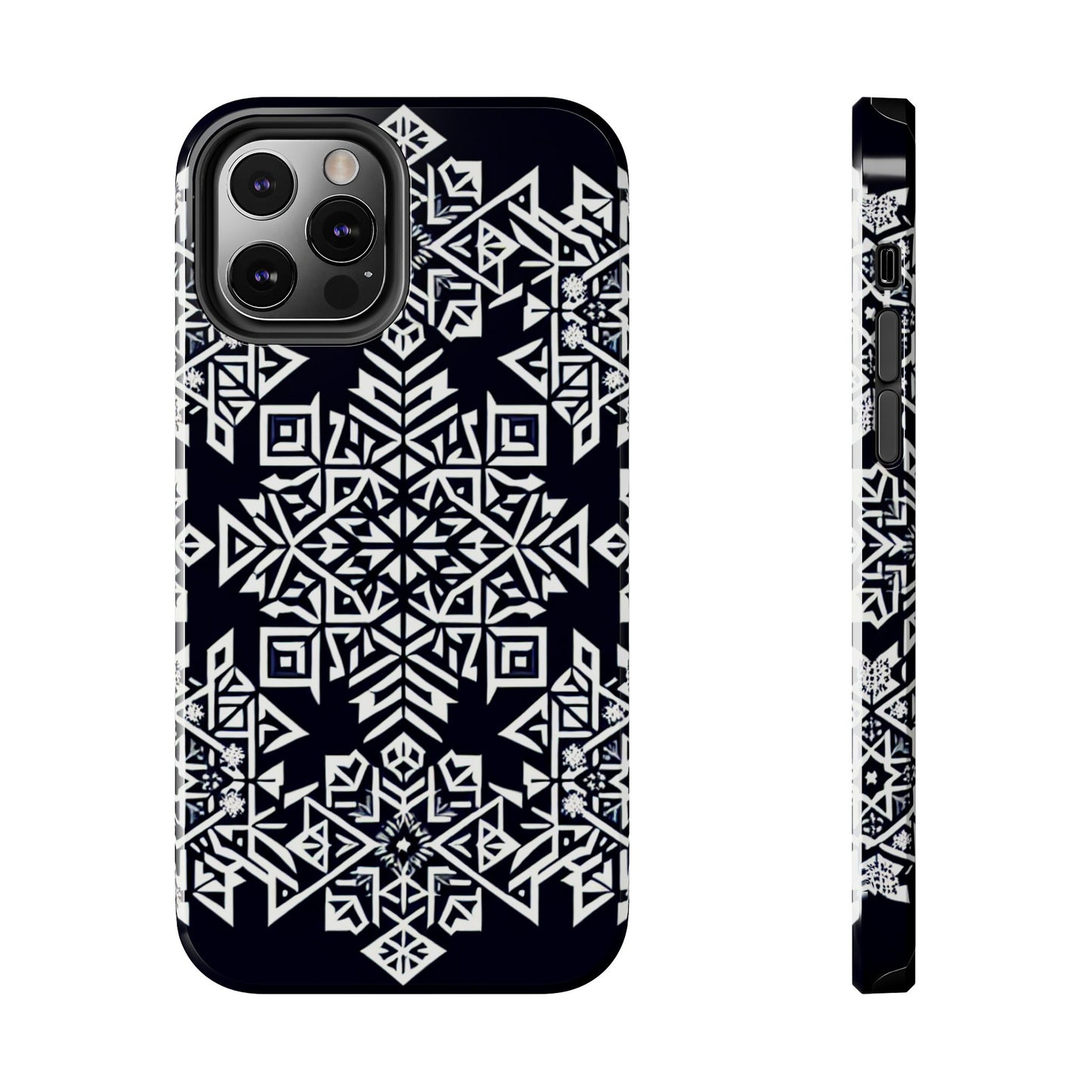 Winter Wonderland Tough Phone Case - Digital Snowflake - for iPhone