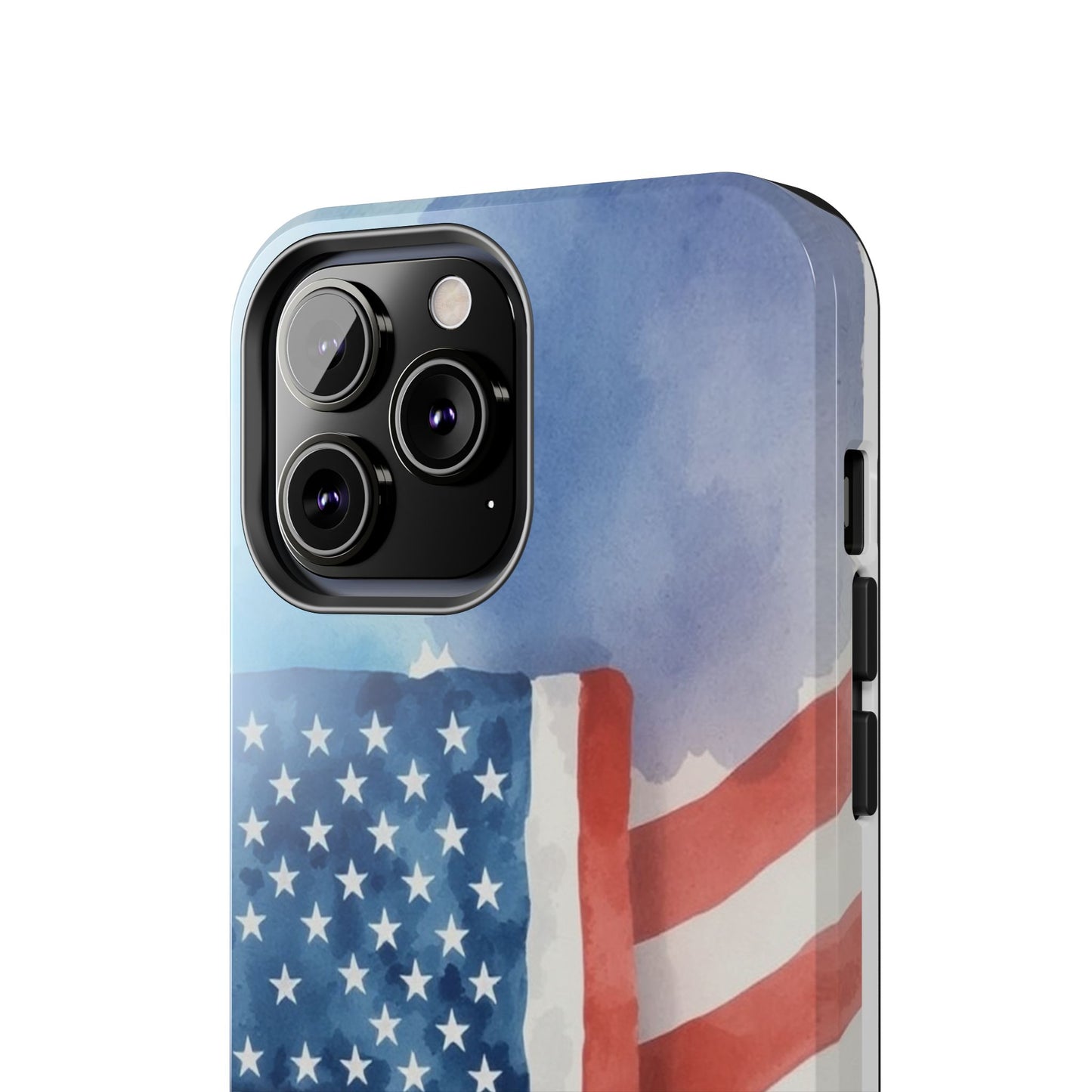Abstract Watercolor American Flag Design - Tough Phone Case - for iPhone