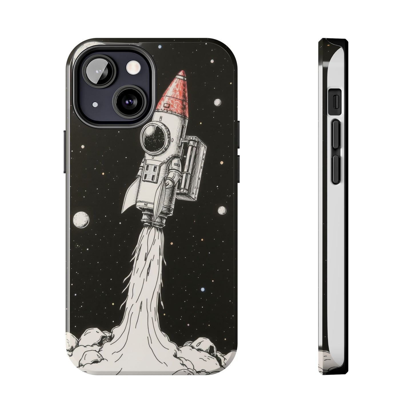 Cool Tough Phone Case for iPhone - Astro-Rocket Bond