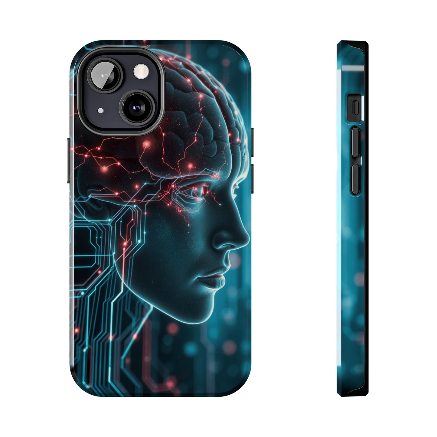 Futuristic Brain Design Tough Phone Case