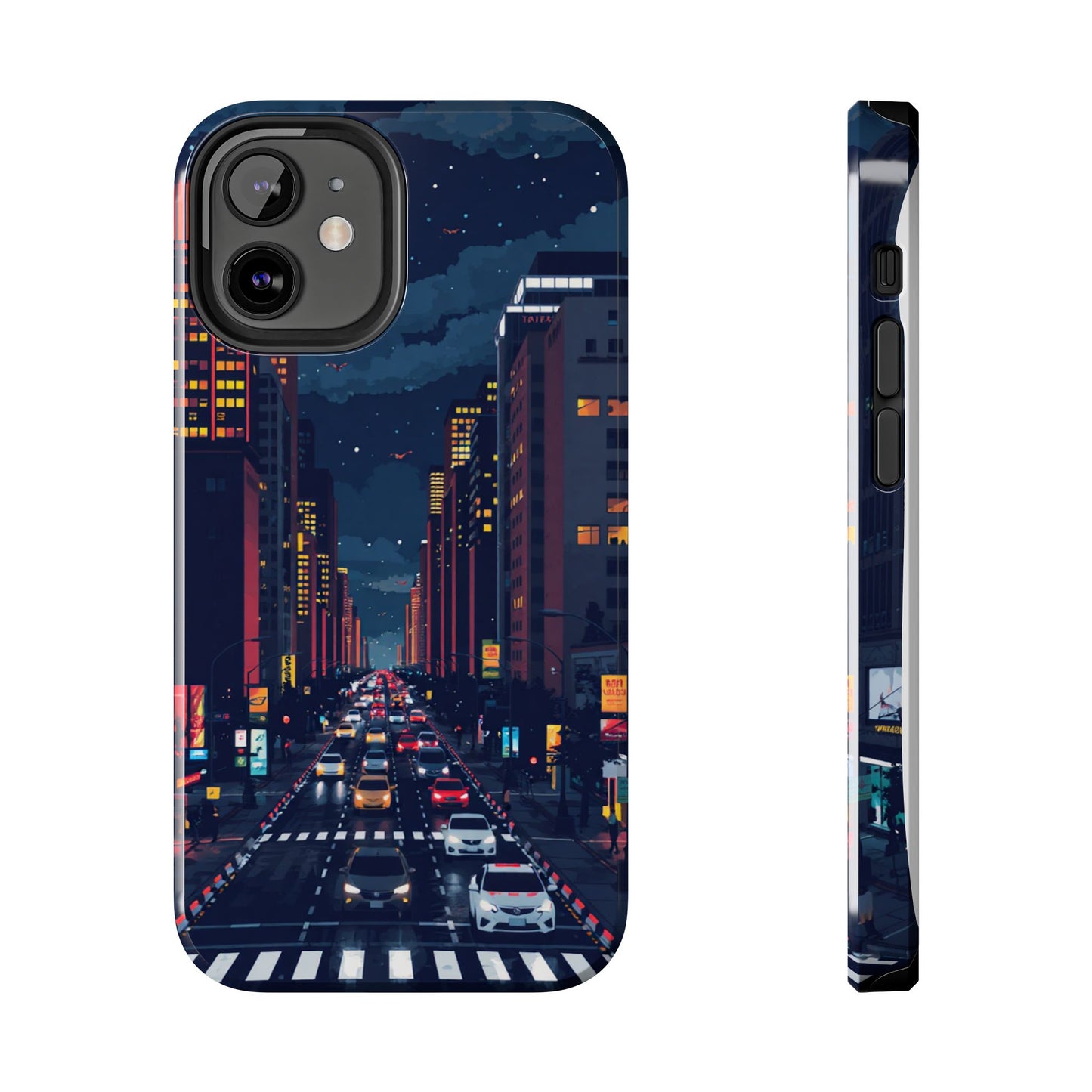 Urban Nightlife Tough Phone Case - Durable & Stylish Protection