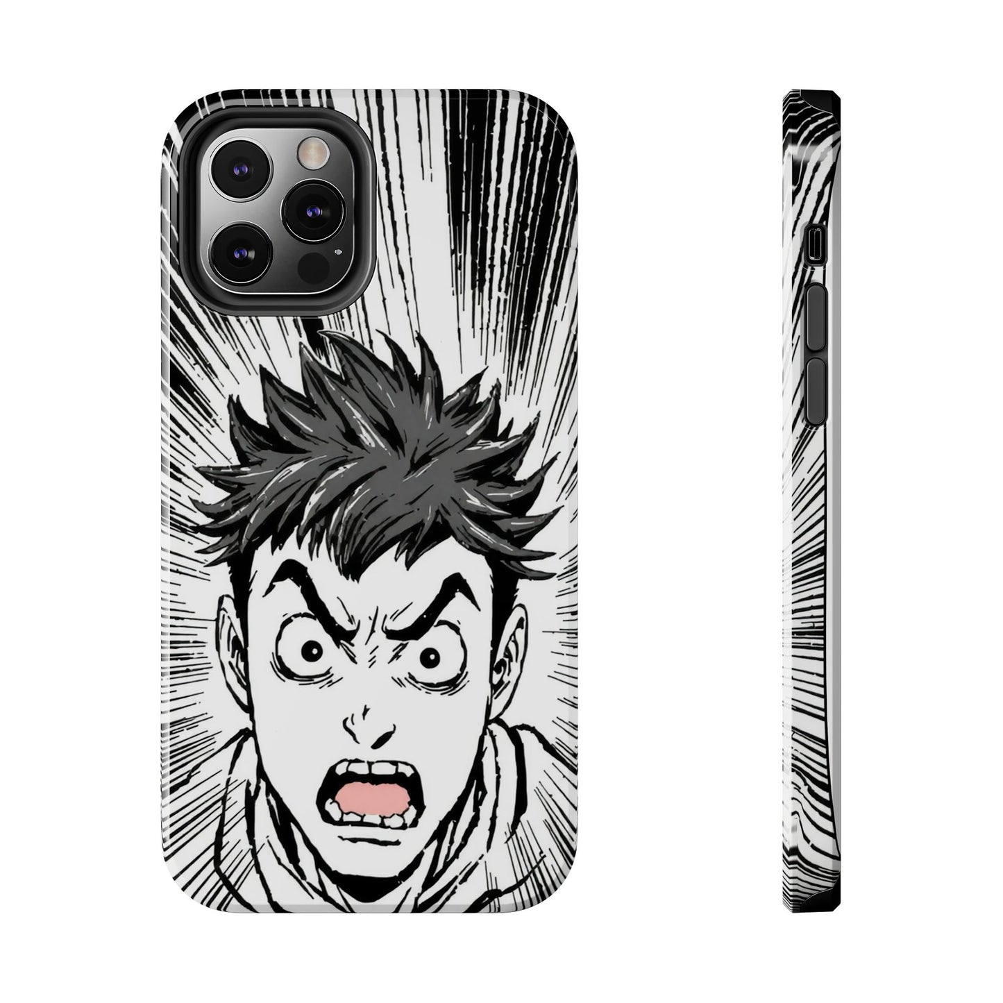Intense Graphic Phone Case - Tough Design for Anime Fans