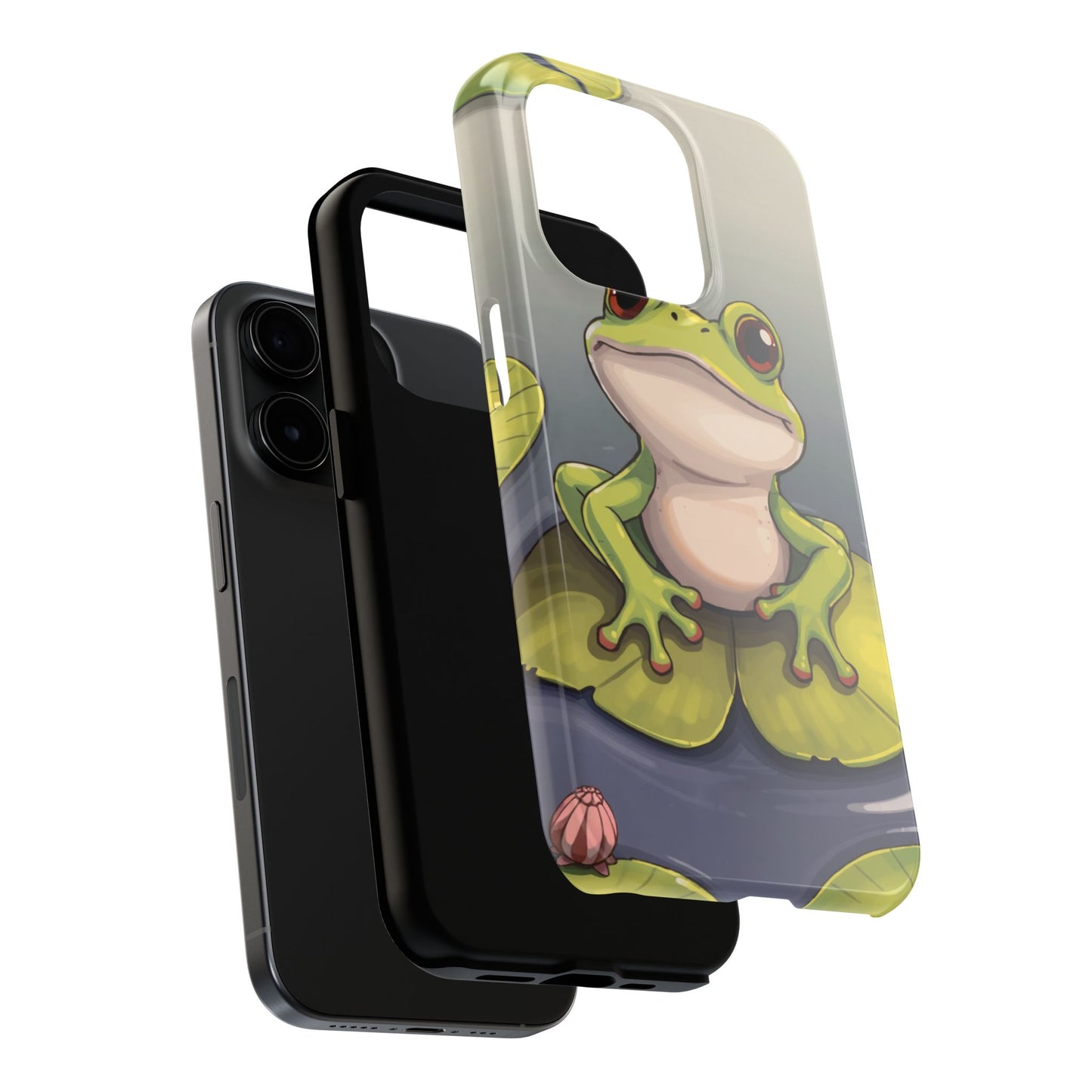 Cute Frog Tough Phone Case - Durable Protection with Nature Vibe