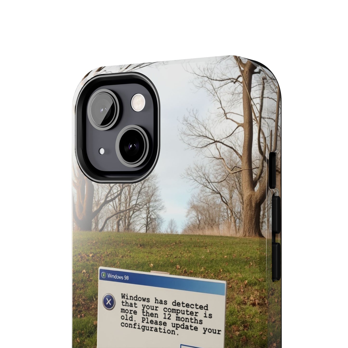 Durable Phone Case with Windows 98 Error Message Design - Perfect Gift for Tech Lovers