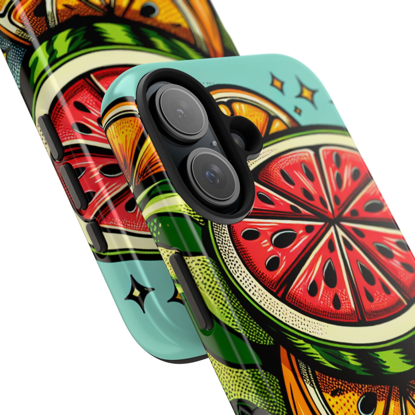 Vibrant Citrus Tough Phone Case - Fruit Slice Design - for iPhone