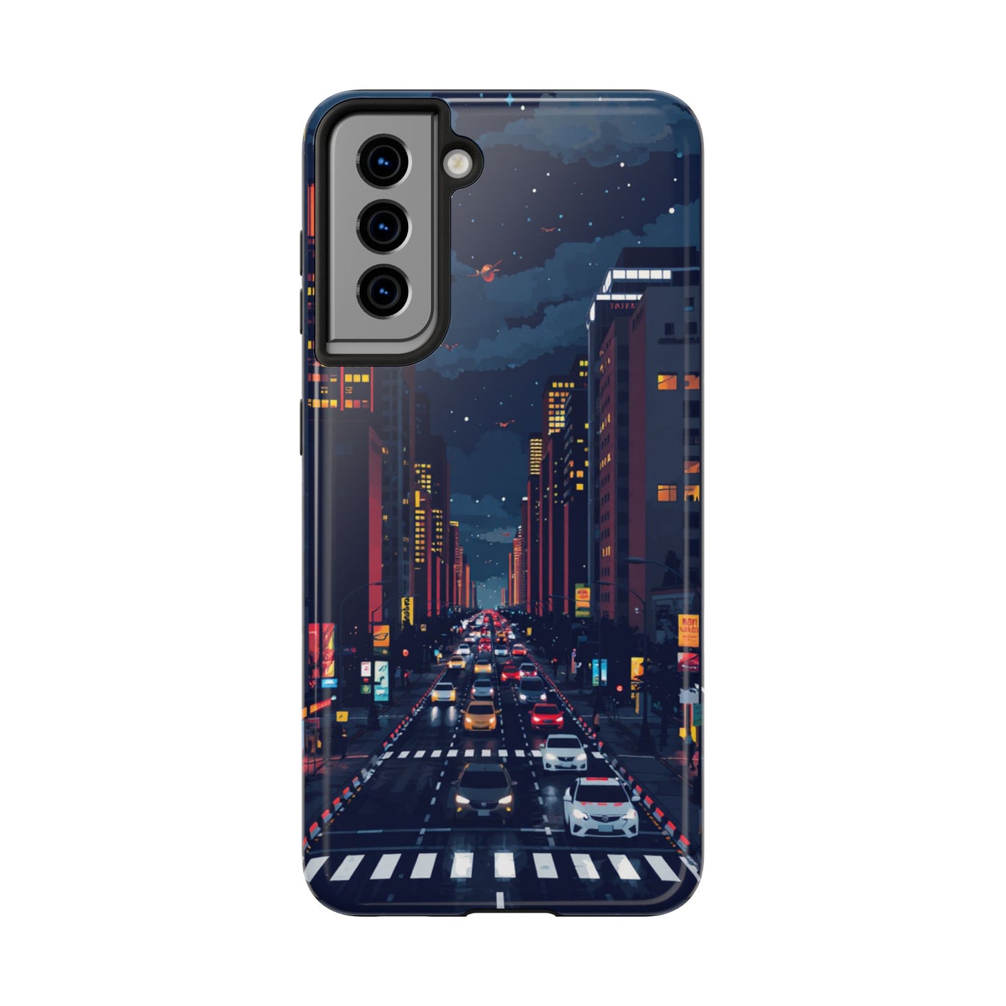 Urban Nightlife Tough Phone Case - Durable & Stylish Protection